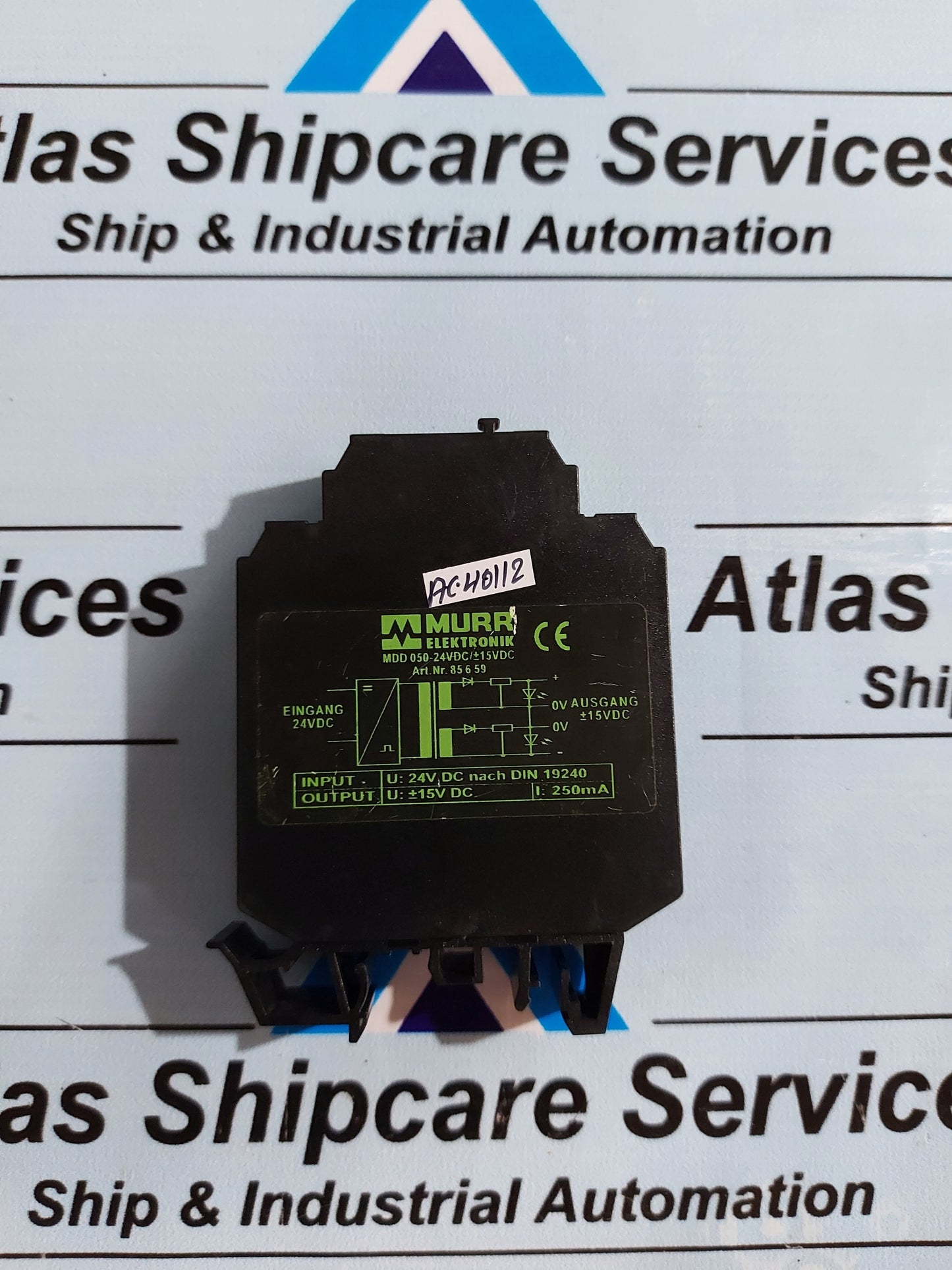 MURR ELEKTRONIK MDD 050-24VDC/+-15VDC DC/DC-CONVERTER SWITCH MODE