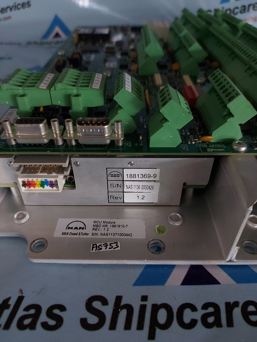Man Diesel & Turbo 1881610-7 Master Control Unit