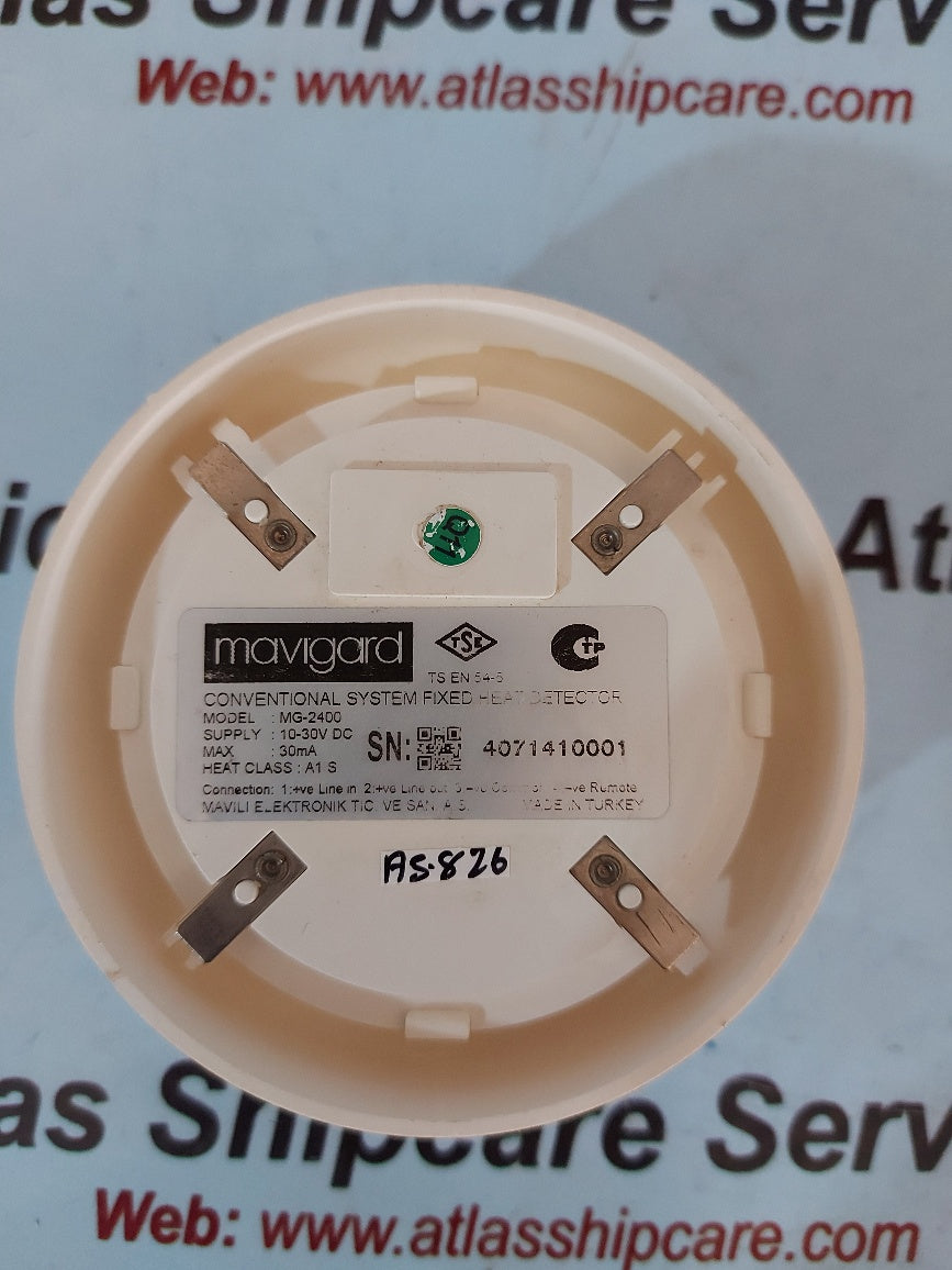 Mavigard MG-2400 Conventional System Fixed Heat Detector