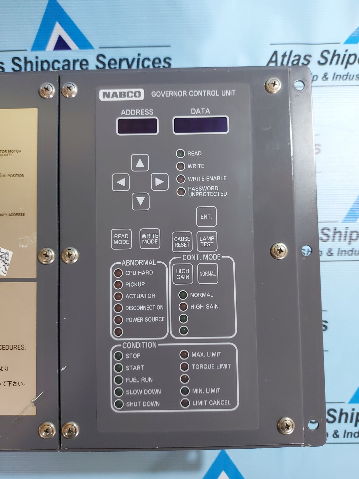 NABCO MG-800/MCG-402 GOVERNOR CONTROL UNIT
