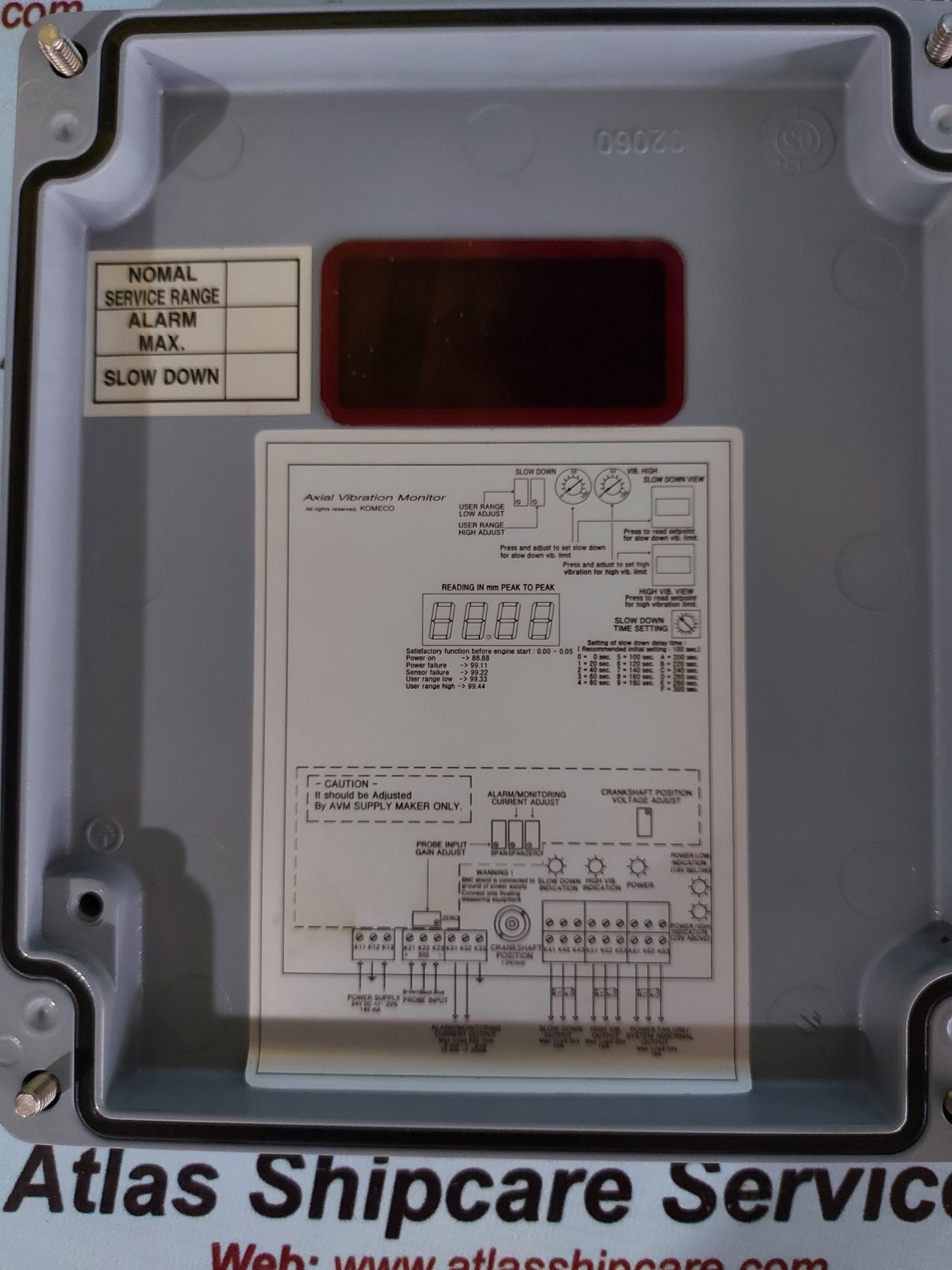 NABTESCO AXIAL VIBRATION MONITOR