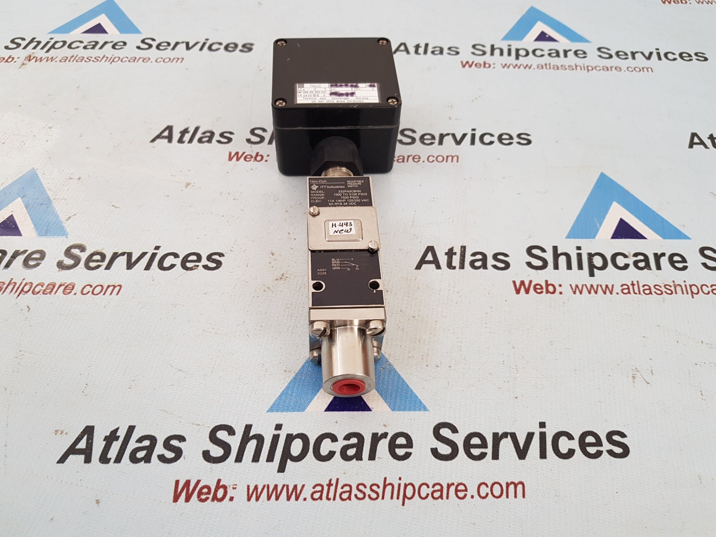 NEO DYN 232P43C6HN ADJUSTABLE PRESSURE SWITCH H443