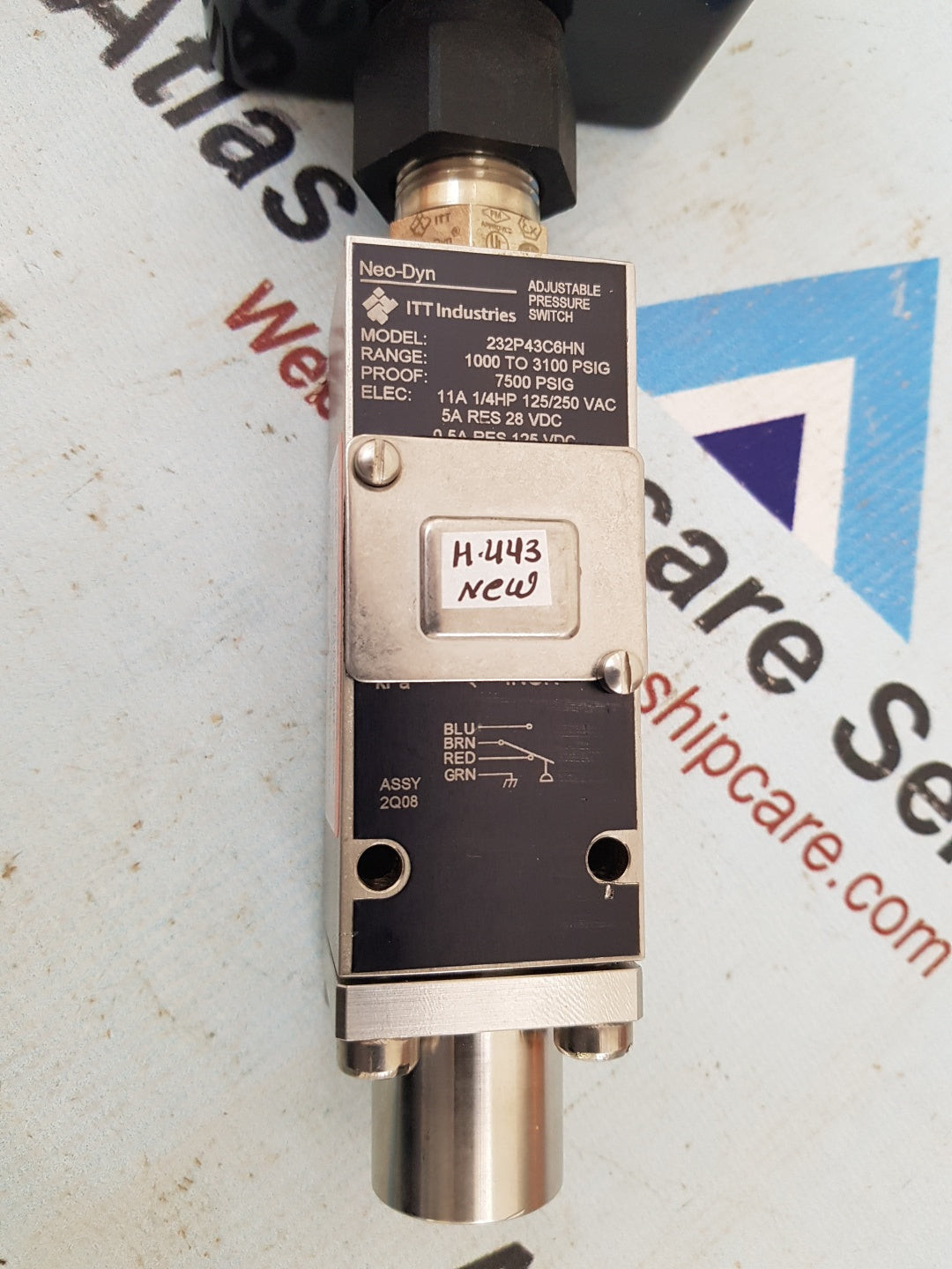 NEO DYN 232P43C6HN ADJUSTABLE PRESSURE SWITCH H443