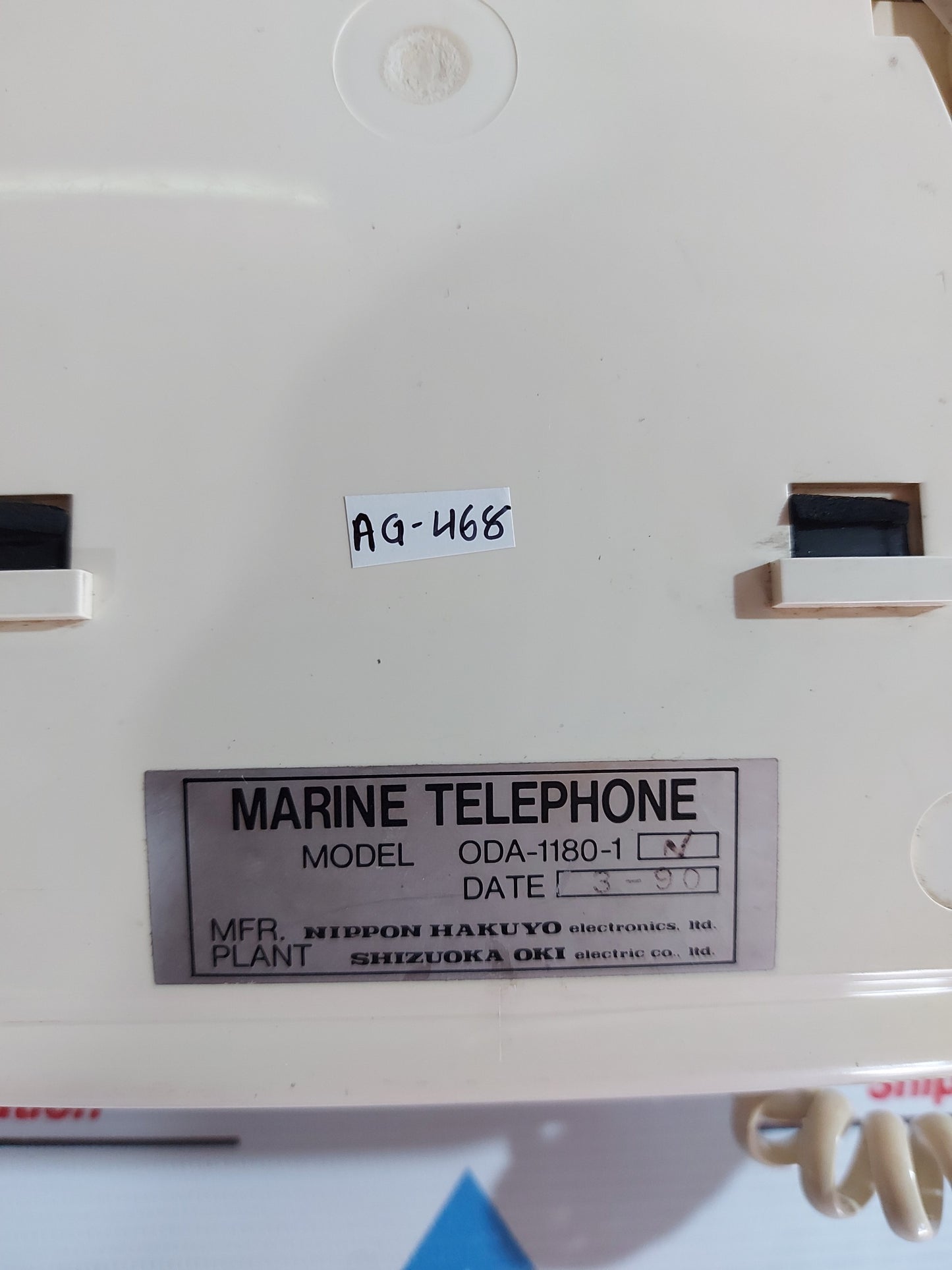 NIPPON OKI MARINE TELEPHONE ODA-1180-1 N AG468