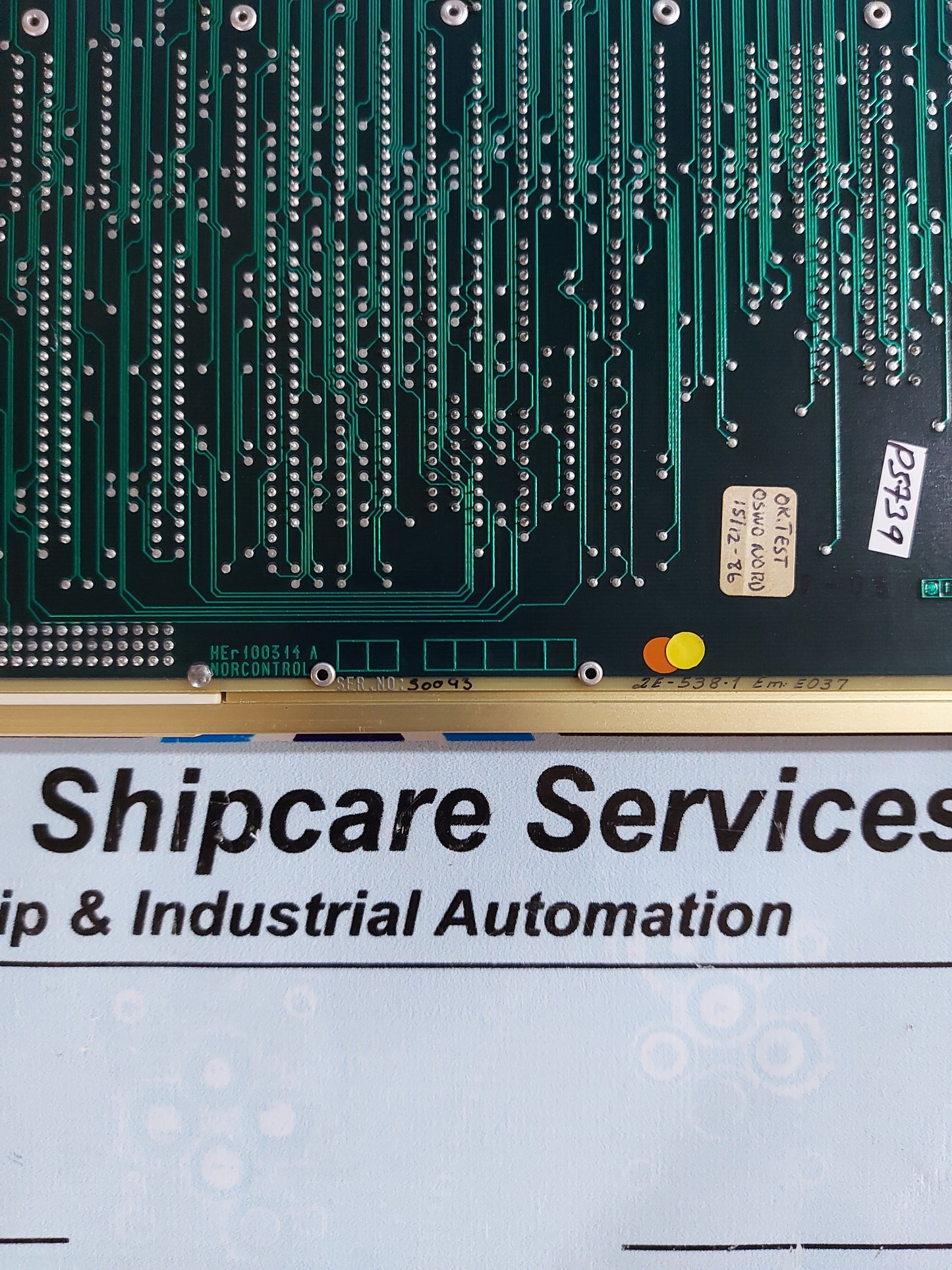 NORCONTROL 2E-538 VECTORGENERATOR HEr100314A