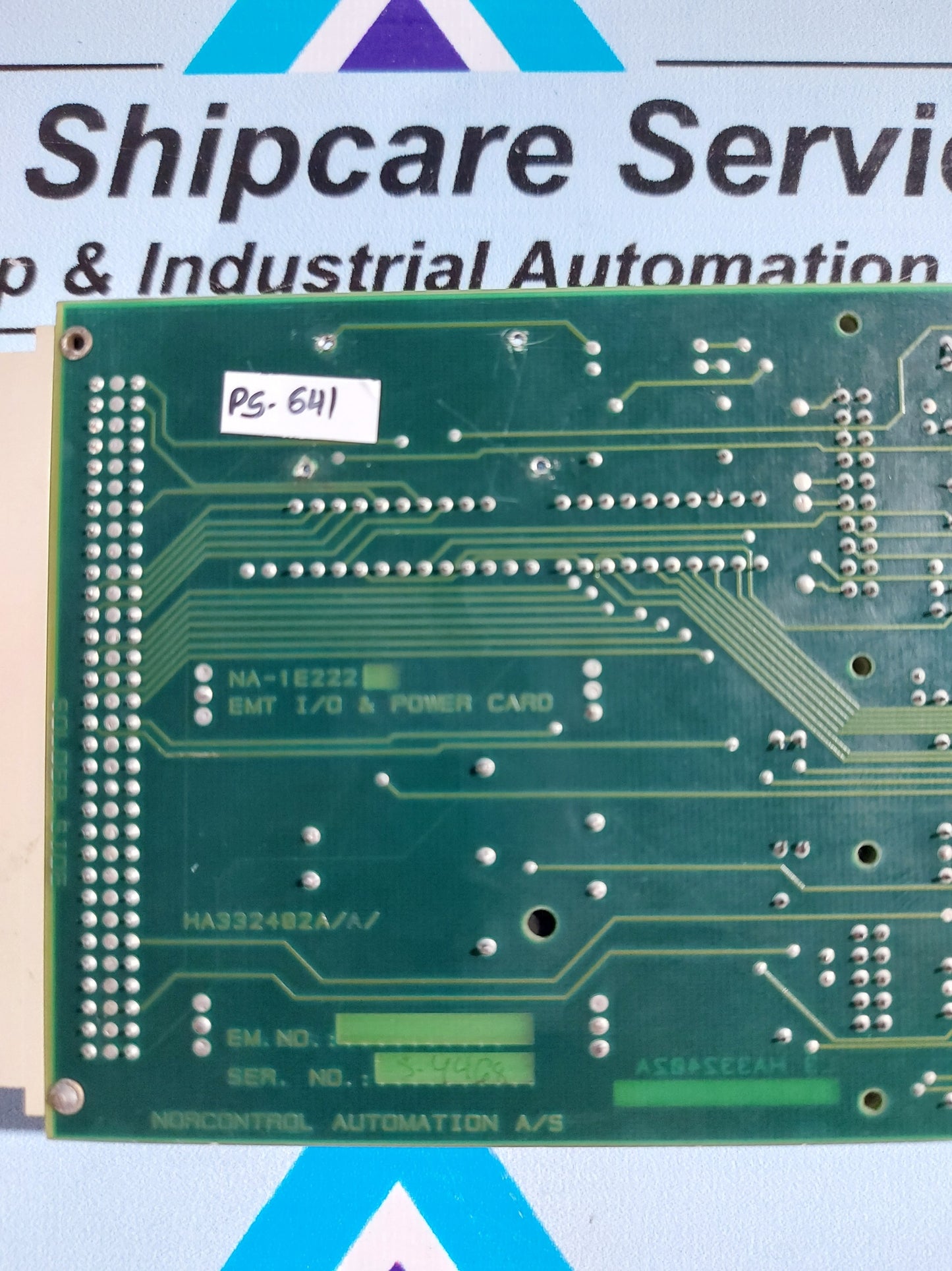 NORCONTROL NA-1E222 EMT I/O & POWER CARD HA332402A/A/A