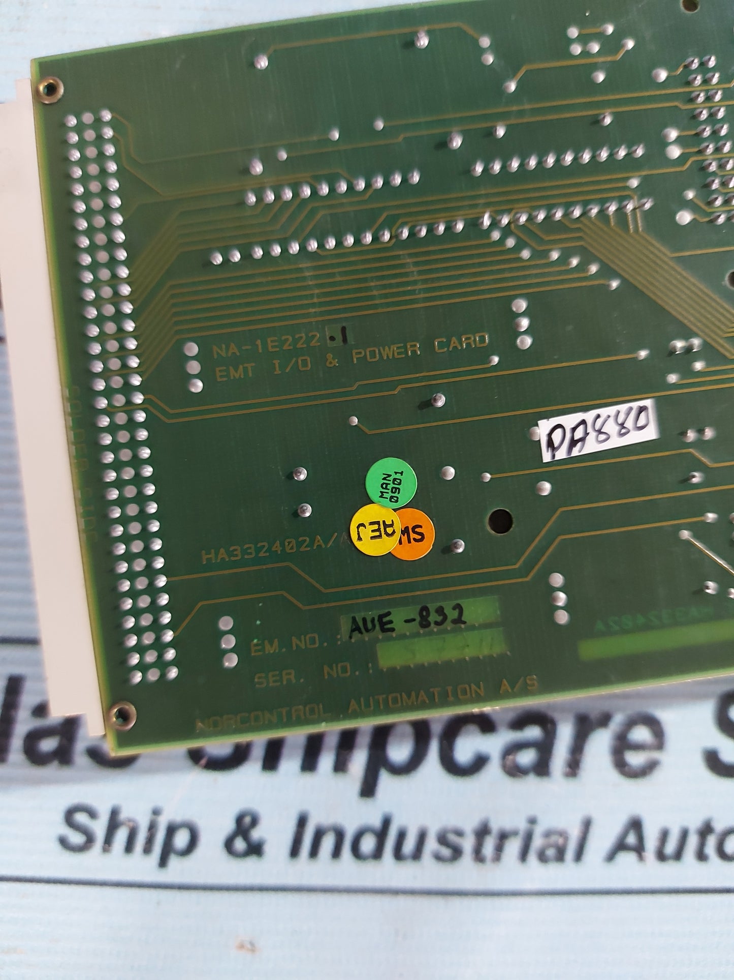 NORCONTROL NA-1E222.1 EMT I/O & POWER CARD HA332402A/A/A
