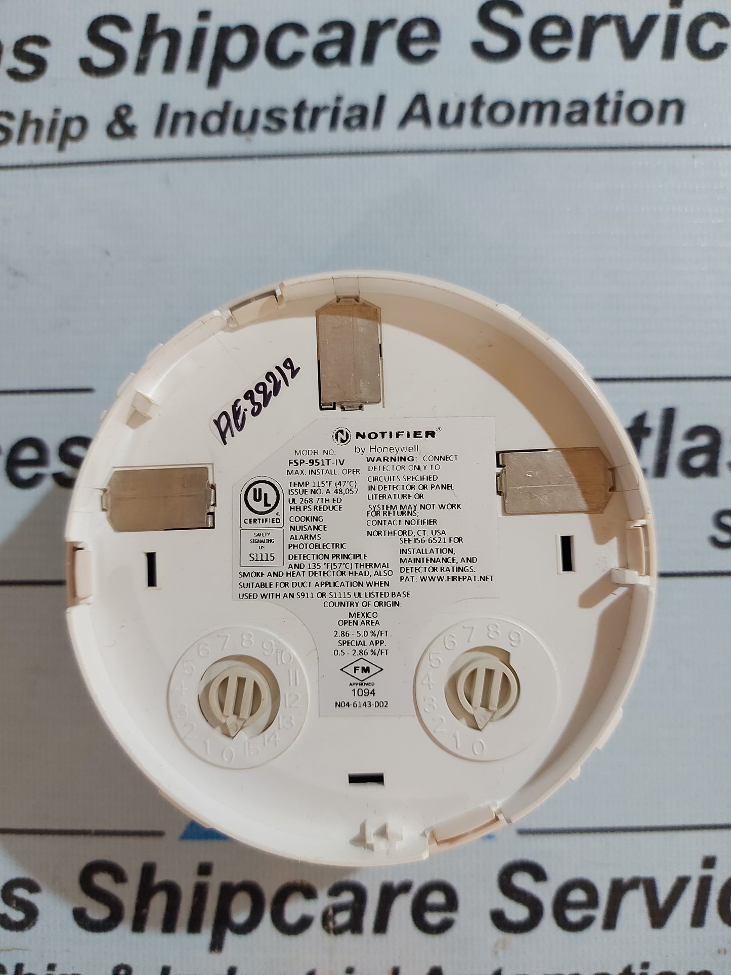 NOTIFIER FSP-951T-IV ADDRESSABLE SMOKE AND THERMAL DETECTOR