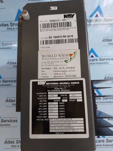 NOV 10050155-001 DC CONTROL MODULE