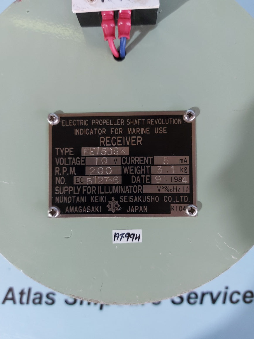 NUNOTANI KEIKI FE150SK ELECTRIC PROPELLER SHAFT REVOLUTION INDICATOR