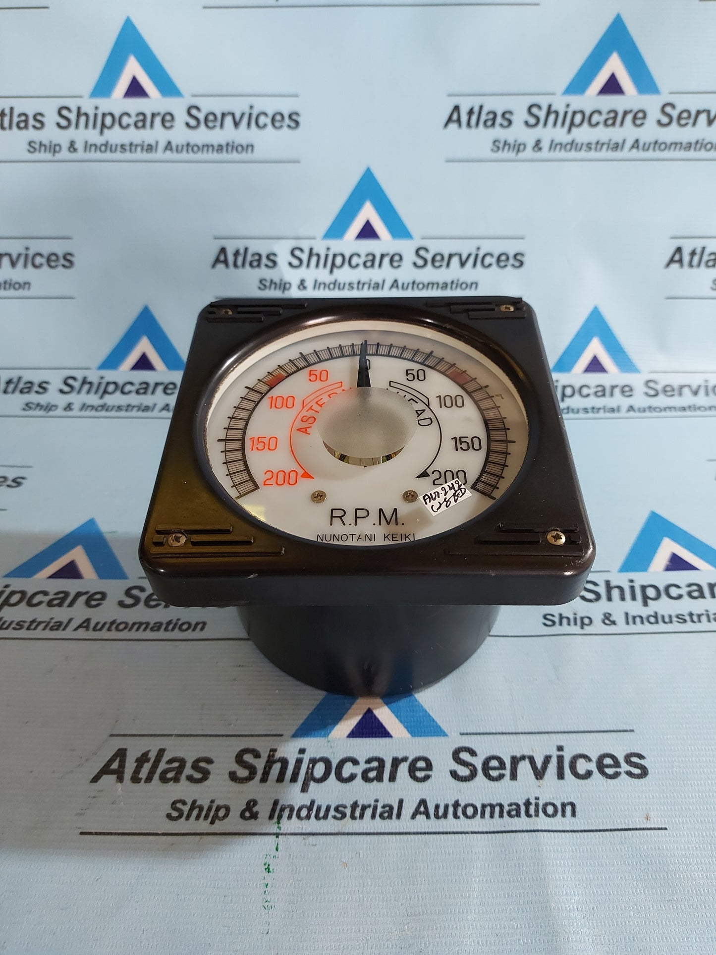 NUNOTANI KEIKI JIS F 8521-FE130K ELECTRIC PROPELLER SHAFT REVOLUTION INDICATOR AG242