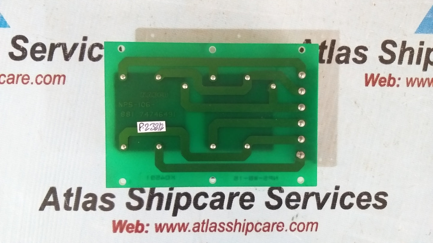 Nabco NPS-106-881 74746491 Pcb Card