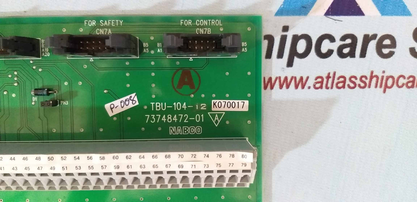 Nabco TBU-104-12 73748472-01 Pcb Card