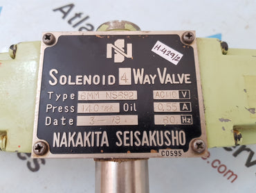 Nakakita-6MM-NS692 Solenoid 4 Way Valve H429