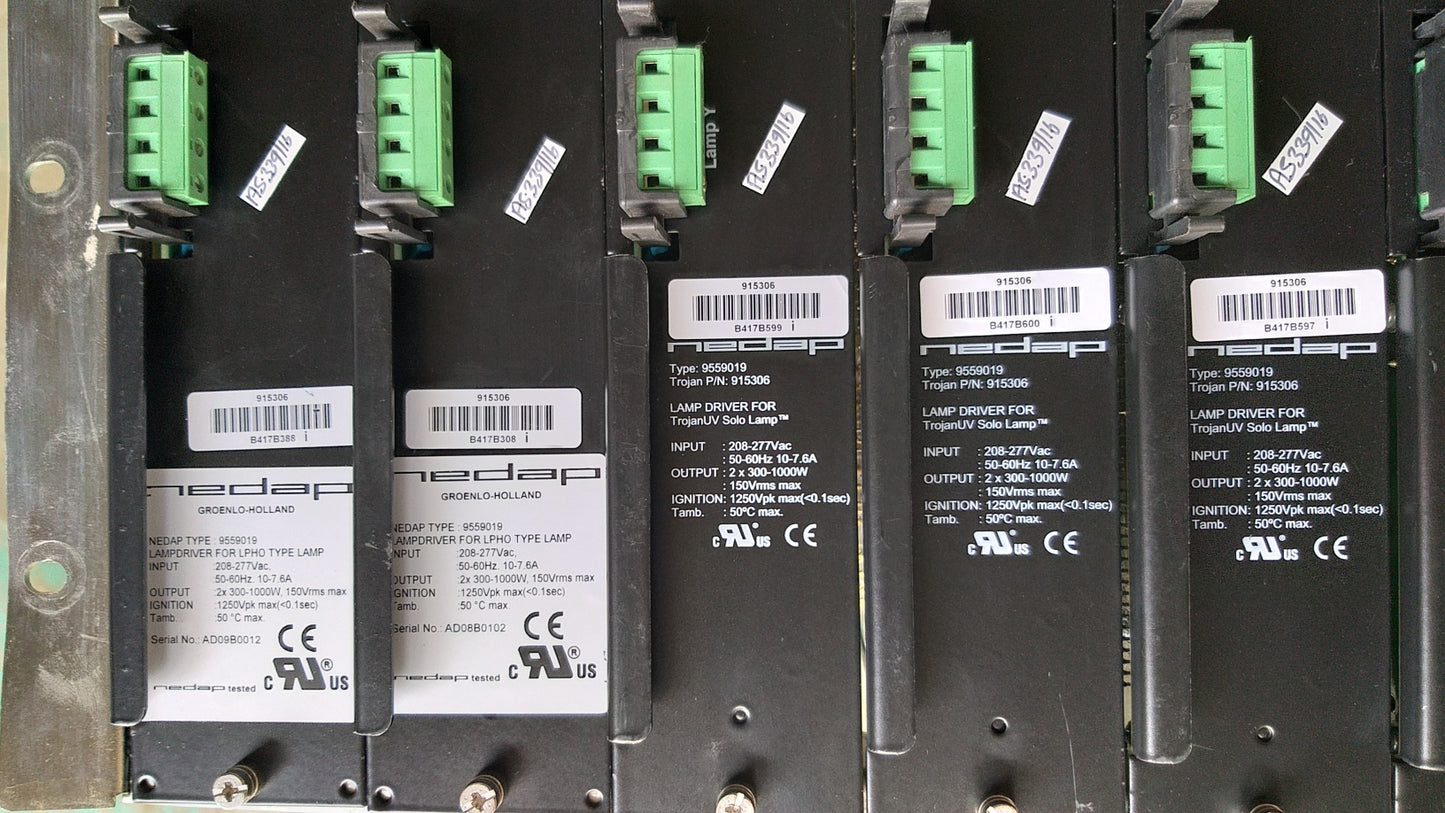 Nedap 9559019 Lamp Driver For TrojanUV Solo Lamp P/N.915306