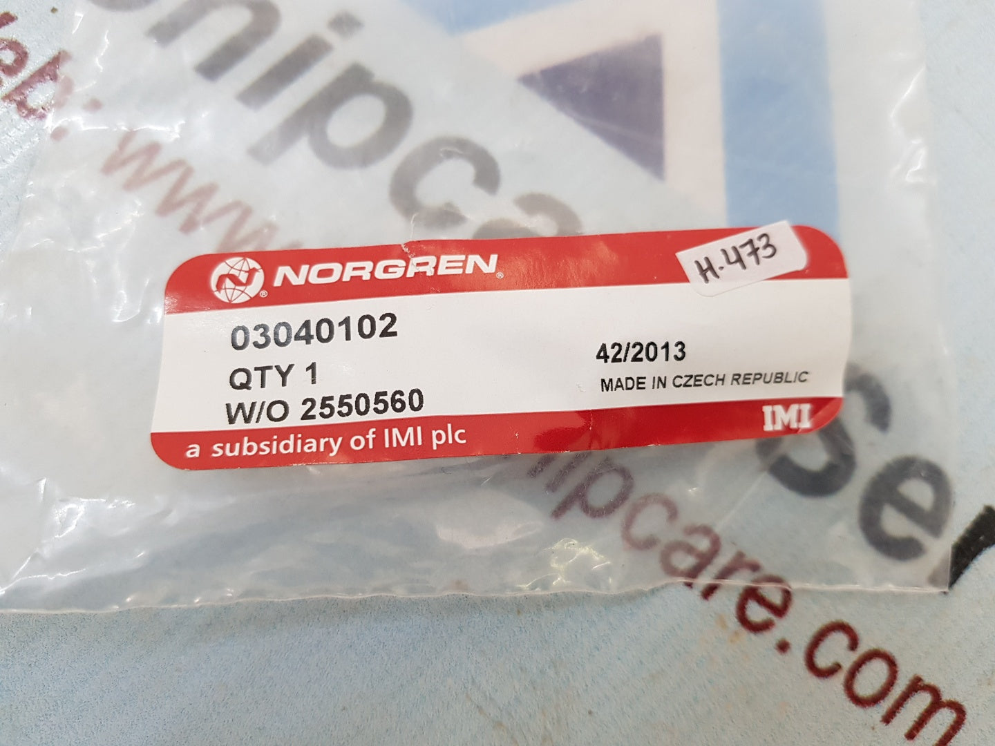 Norgren 03040102 3/2-Way Air Pilot Operated Pneumatic Directional Valve H473