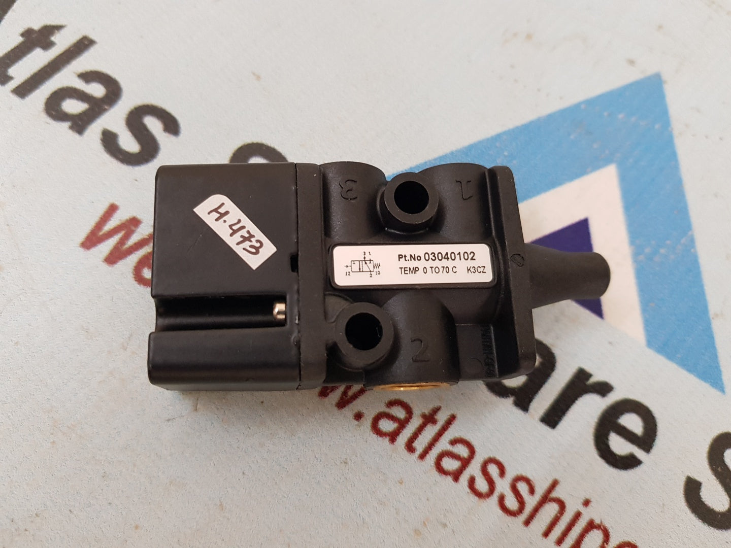 Norgren 03040102 3/2-Way Air Pilot Operated Pneumatic Directional Valve H473
