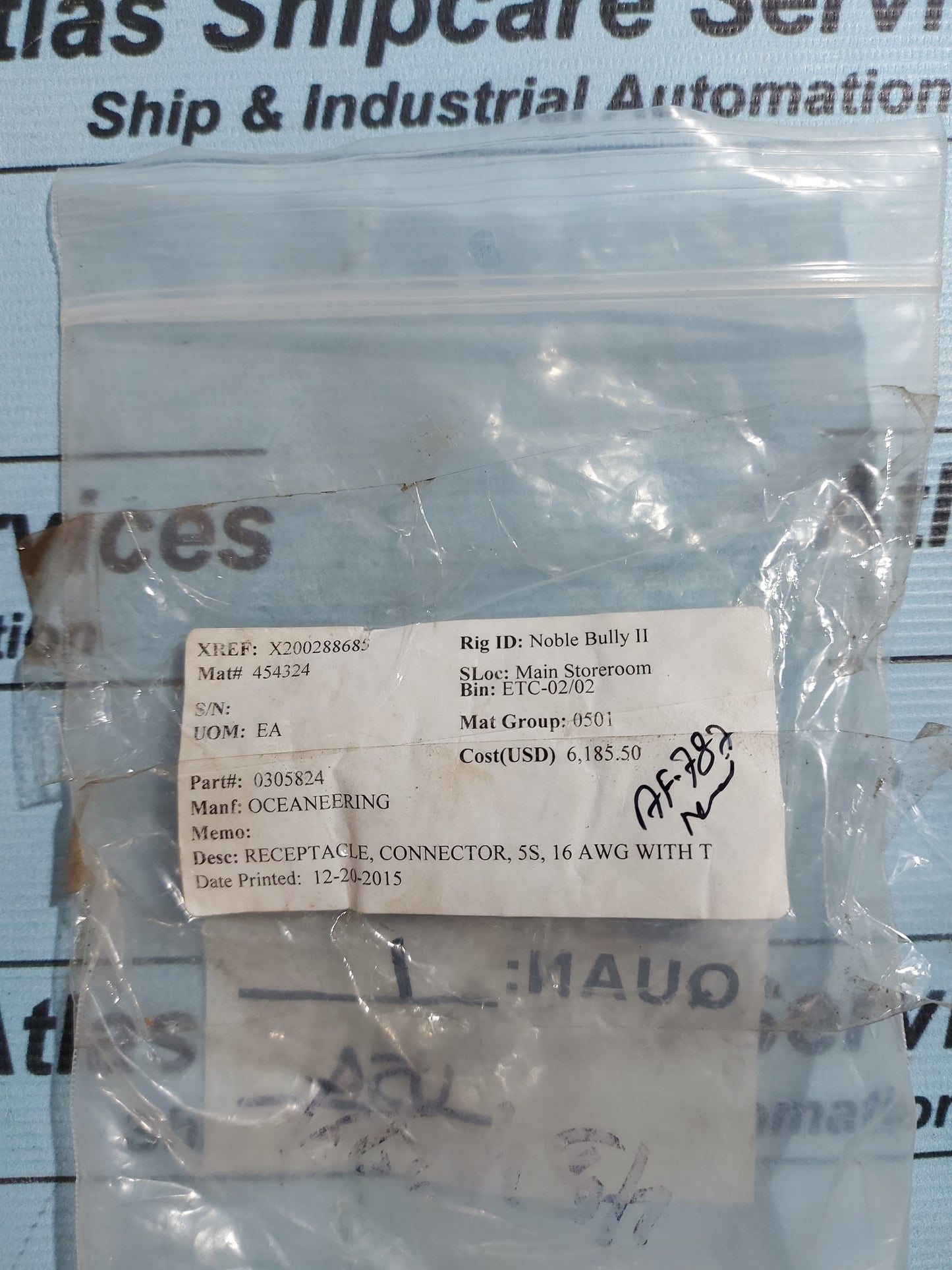 OCEANEERING 0305824 RECEPTABLE CONNECTOR KIT