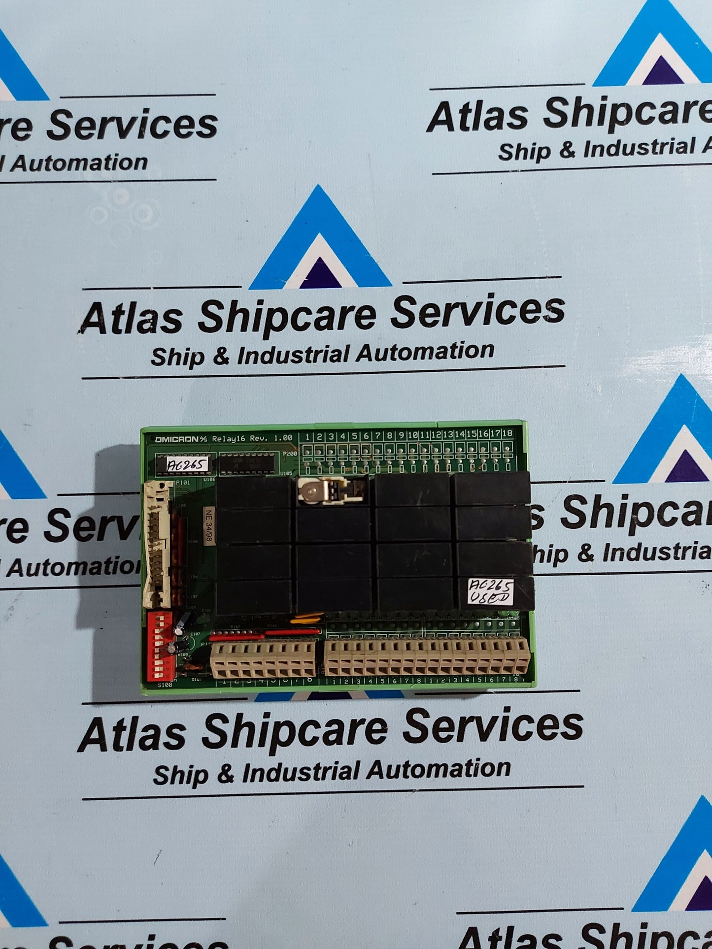 OMICRON RELAY16 REV 1.00 PC BOARD