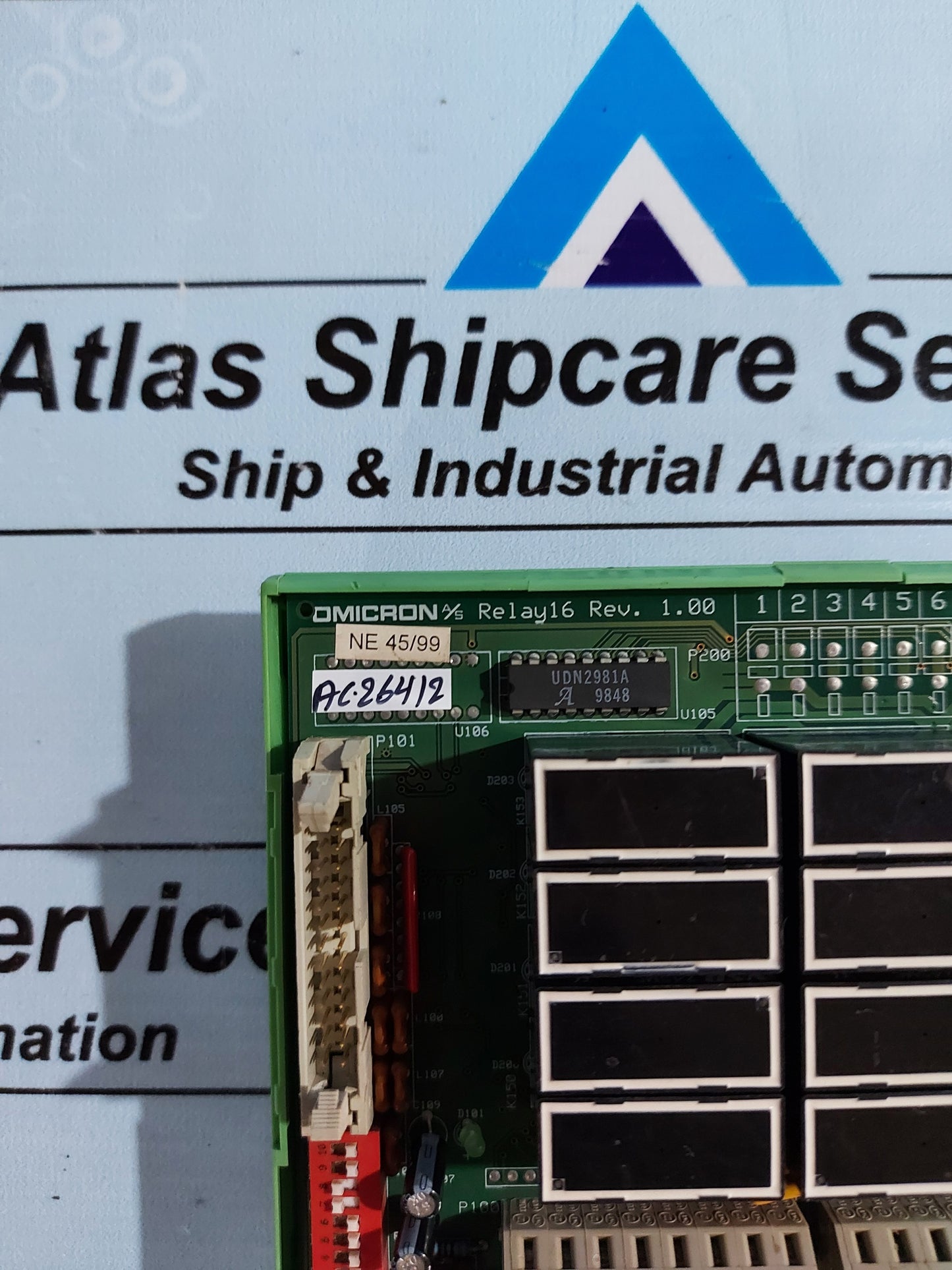 OMICRON RELAY16 REV 1.00 PC BOARD