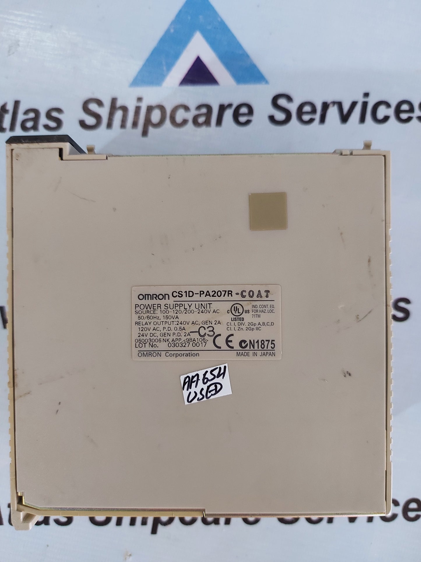 OMRON CS1D-PA207R POWER SUPPLY UNIT