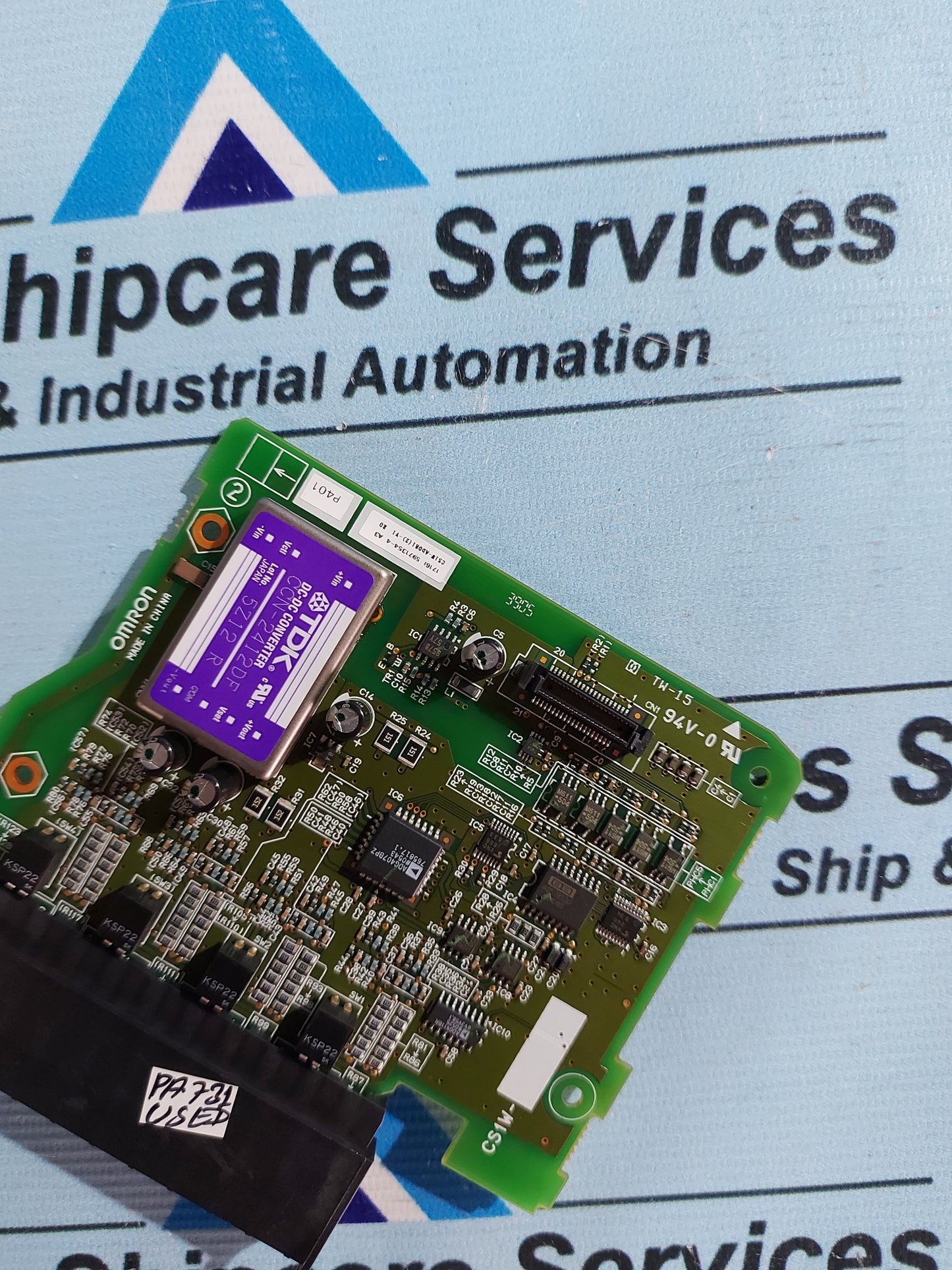 OMRON CS1W-AD081(2) PCB CIRCUIT BOARD