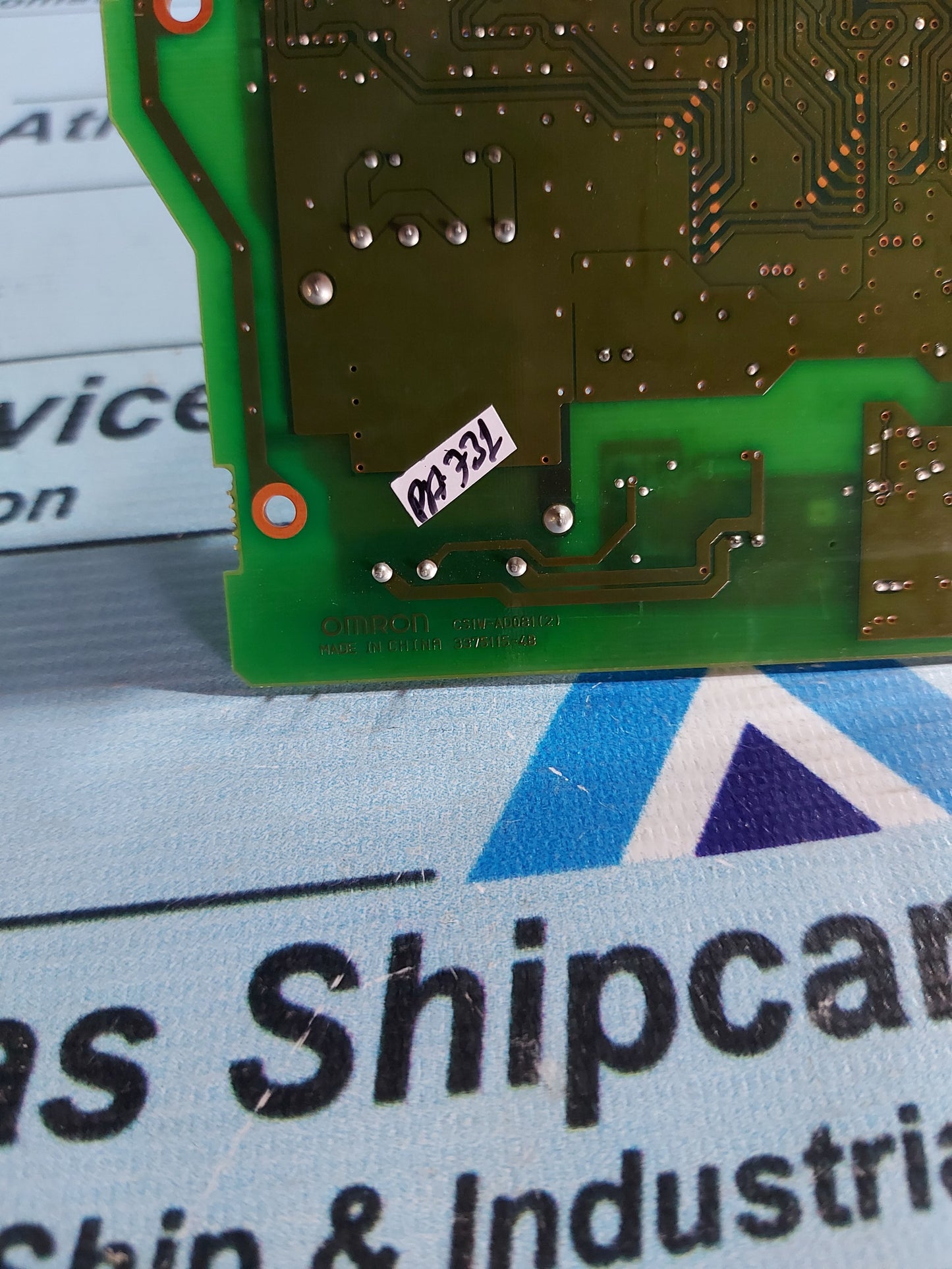 OMRON CS1W-AD081(2) PCB CIRCUIT BOARD