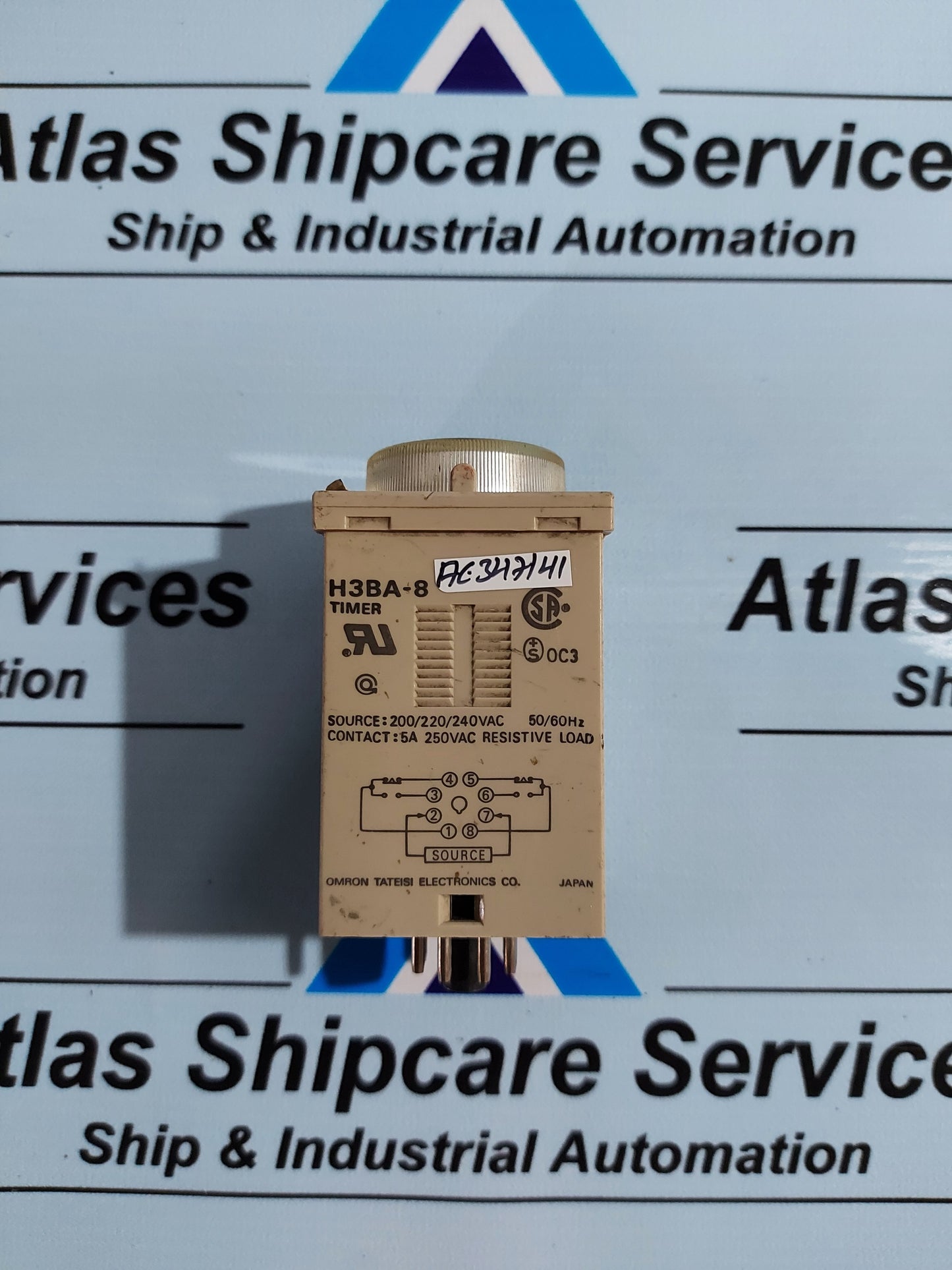 OMRON H3BA-8 0 - 1.0 Min ON DELAY TIMER