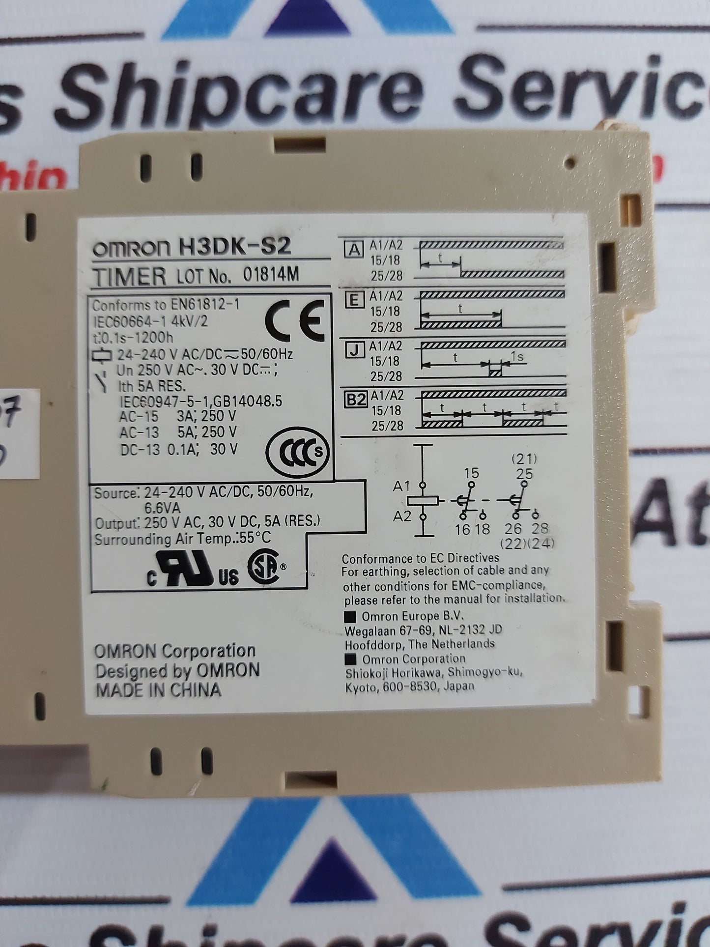 OMRON H3DK-S2 TIMER 0.1s-1200h AG507