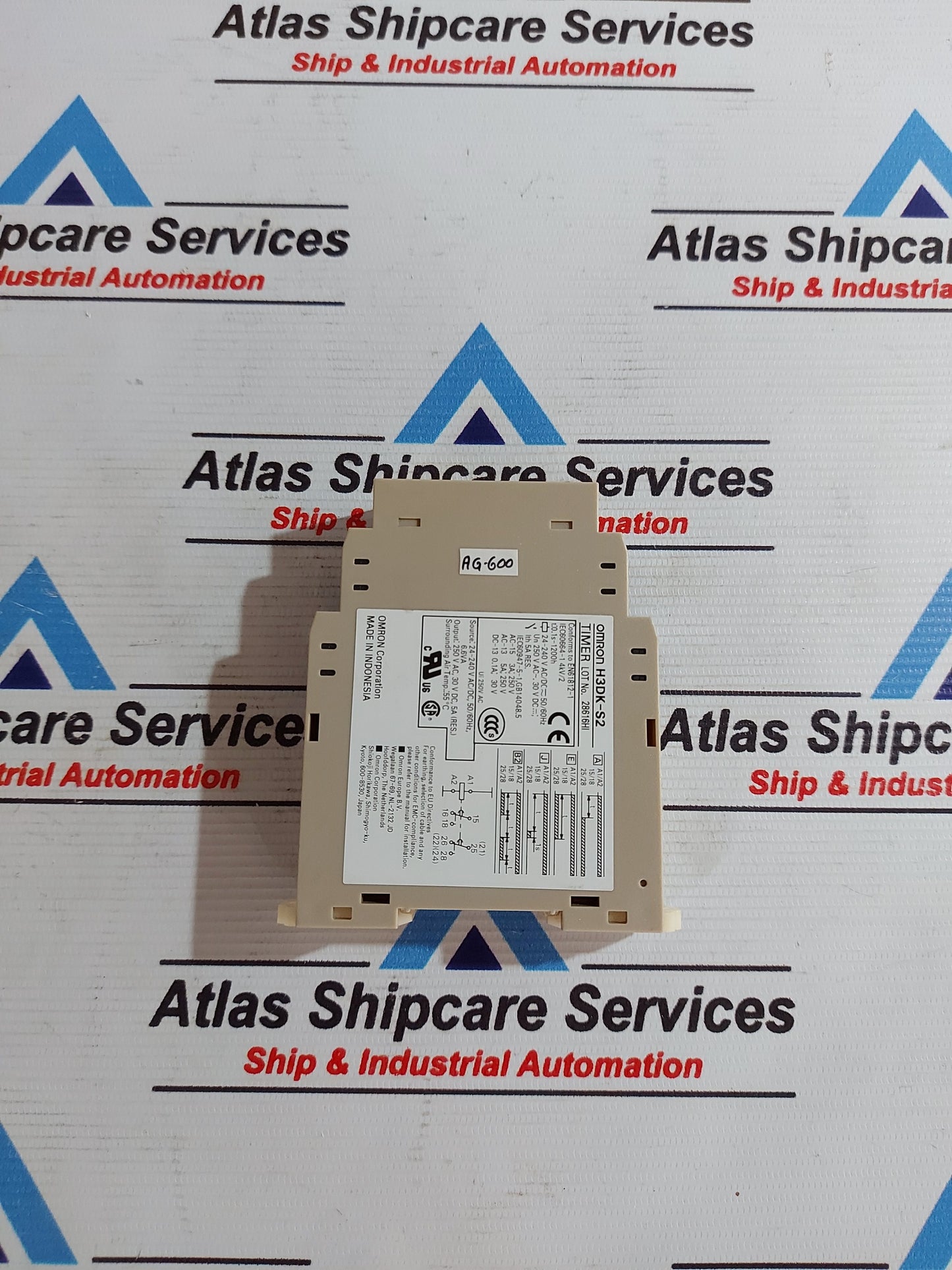 OMRON H3DK-S2 TIMER RELAY 0.1s-1200h AG600