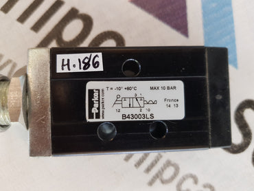 PARKER B43003LS PNEUMATIC MANUAL COTROL VALVE