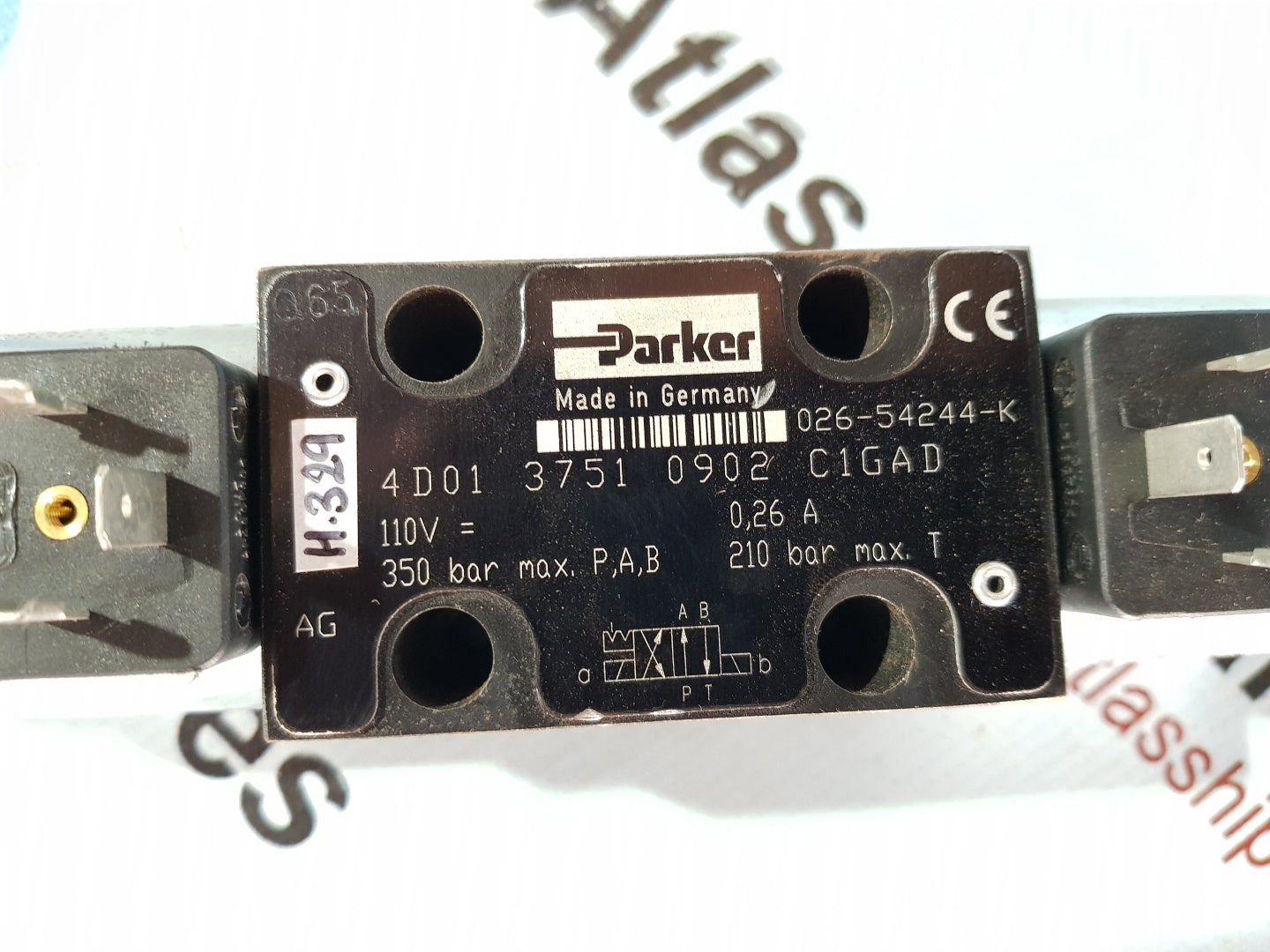 PARKER 4D01 3751 0902 C1GAD DIRECTION CONTROL VALVE H329