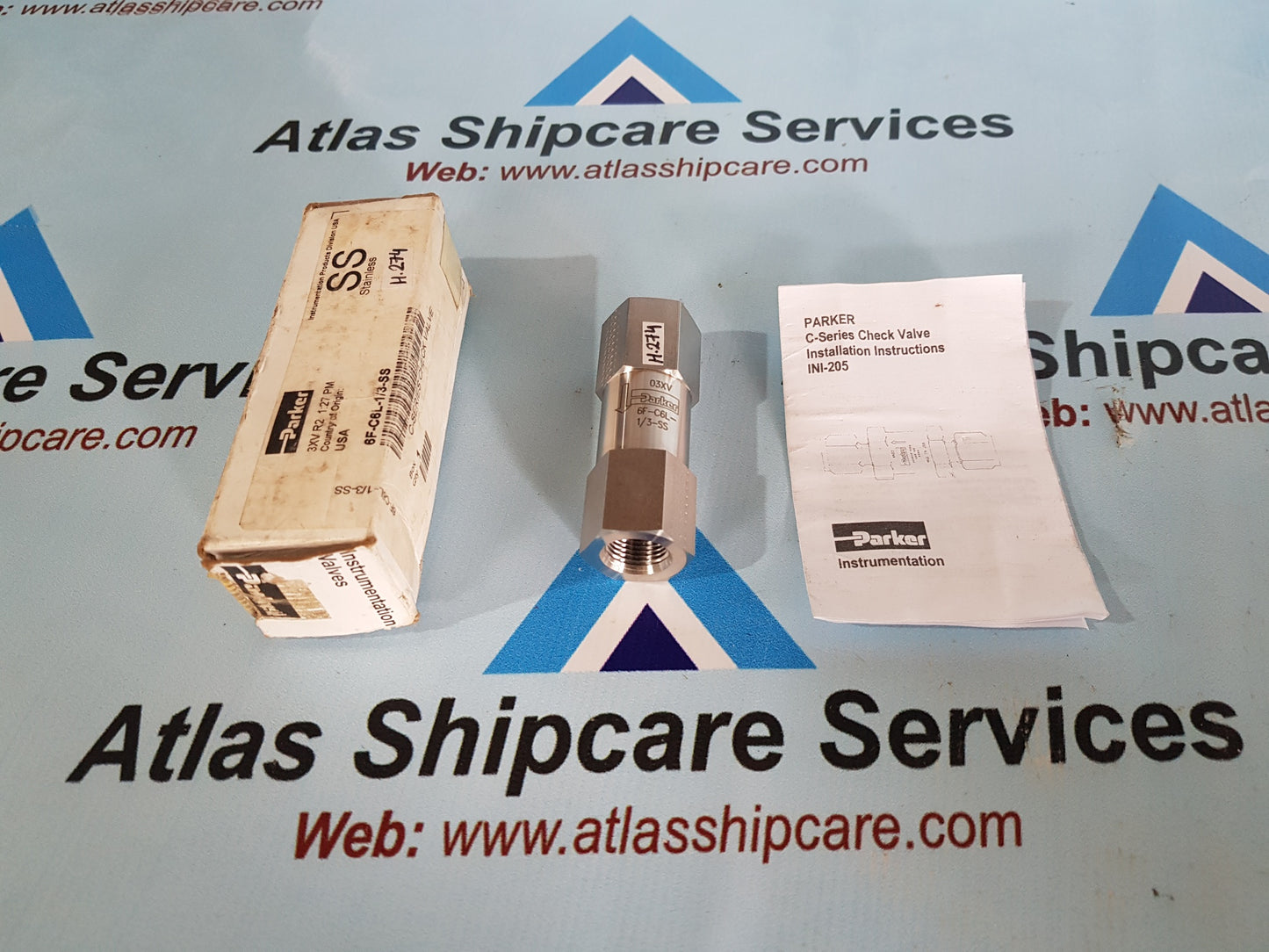 PARKER 6F-C6L-1/3-SS STAINLESS C-SERIES CHECK VALVE H274