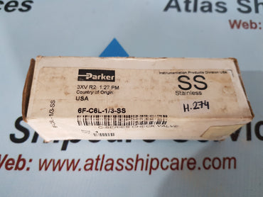 PARKER 6F-C6L-1/3-SS STAINLESS C-SERIES CHECK VALVE H274