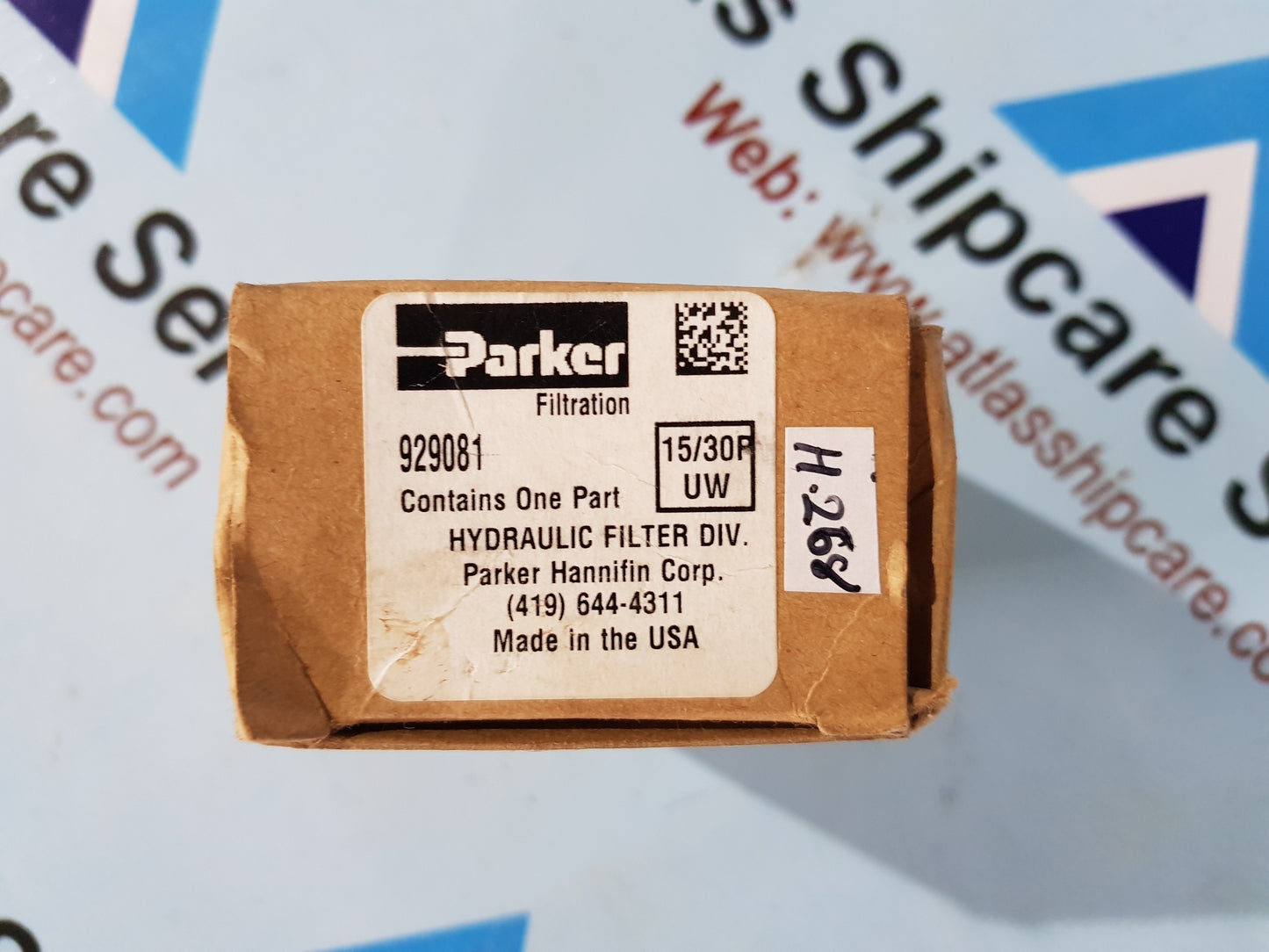 PARKER 929081 OIL FILTER BYPASS INDICATER GAUGE H268