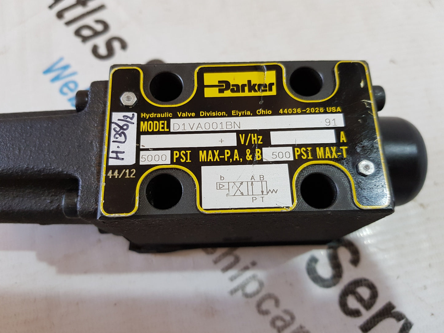 PARKER D1VA001BN HYDRAULIC VALVE DIVISION H138