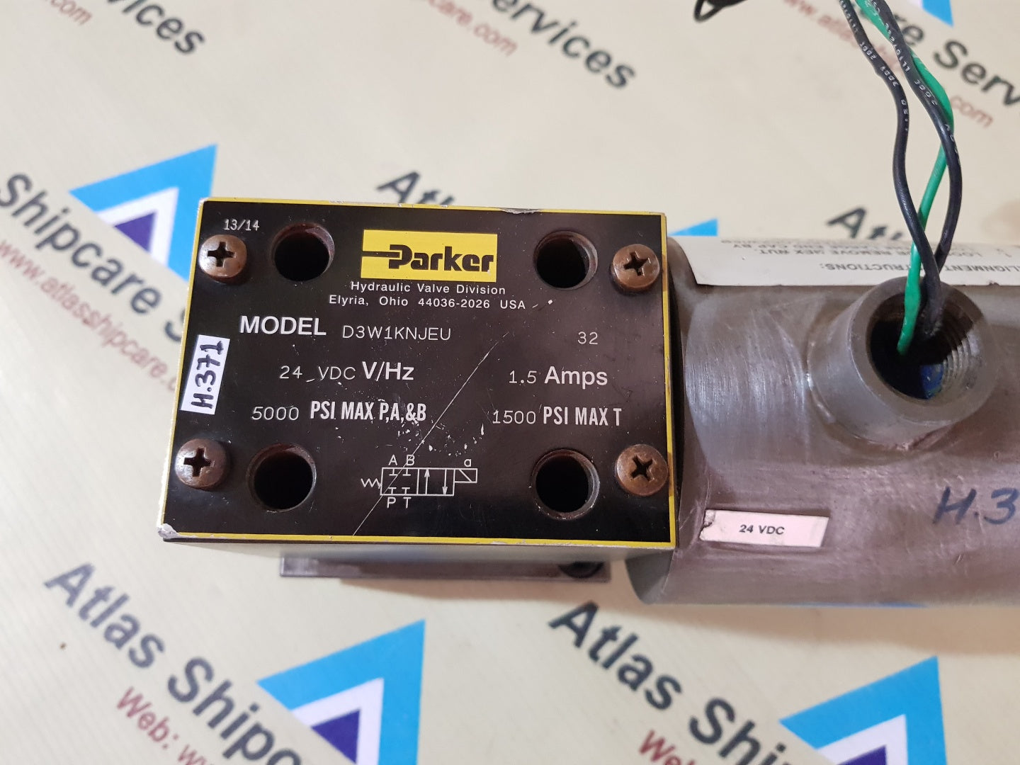 PARKER D3W1KNJEU HYDRAULIC VALVE H371