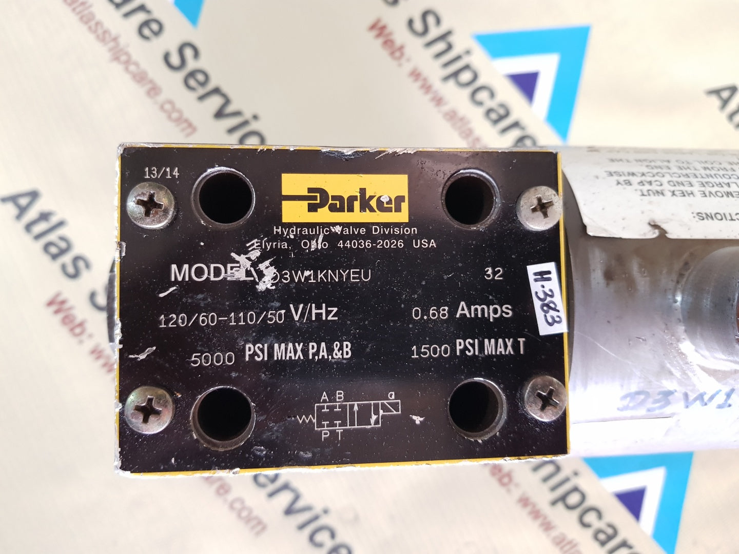 PARKER D3W1KNYEU 32 HYDRAULIC VALVE H383