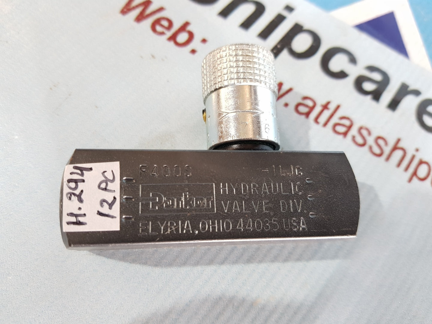 PARKER F400S HYDRAULIC NEEDEL VALVE H294