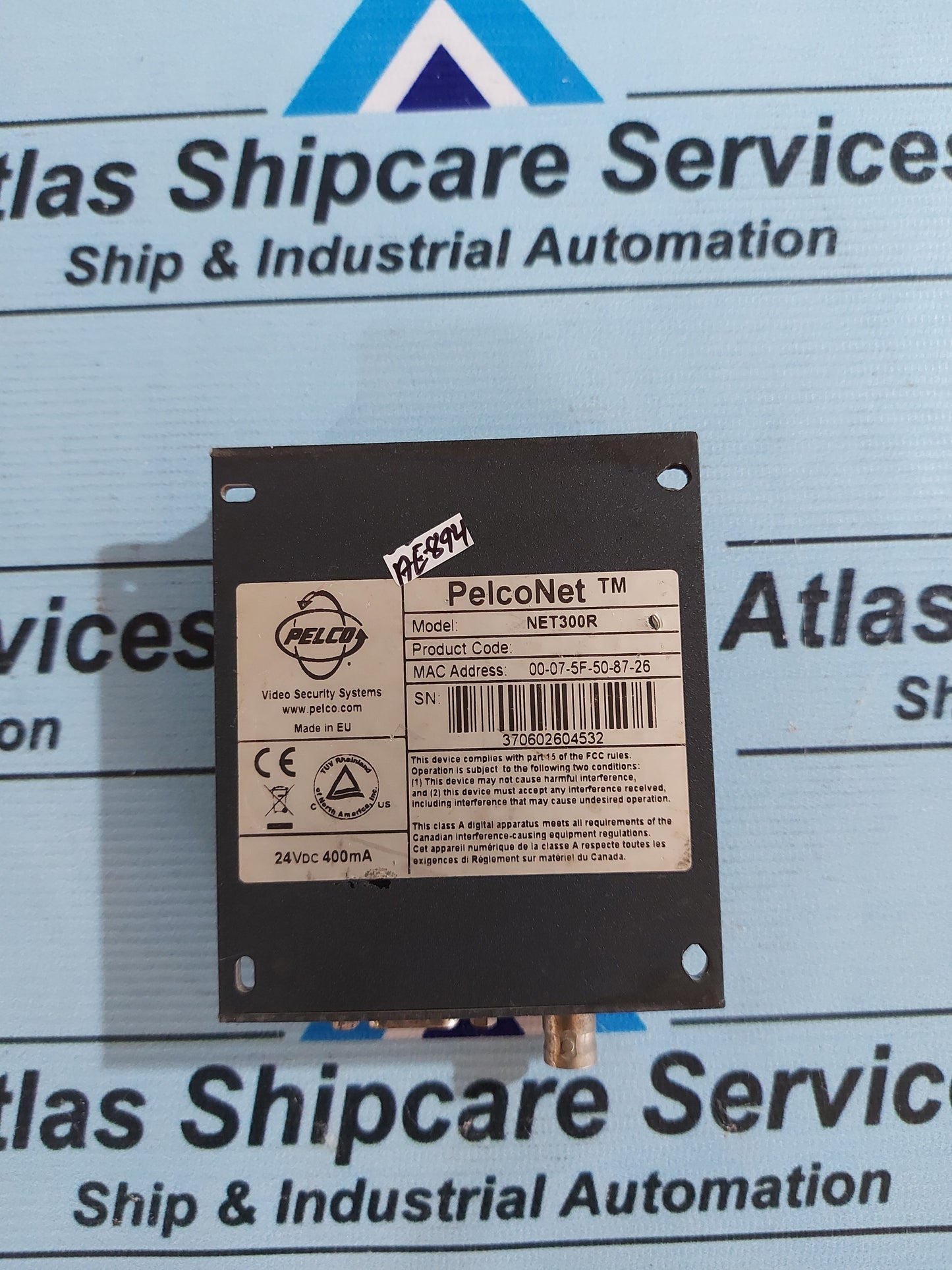 PELCONET NET300R MPEG-4 IP VIDEO/SERIAL EXTENDER RECEIVER