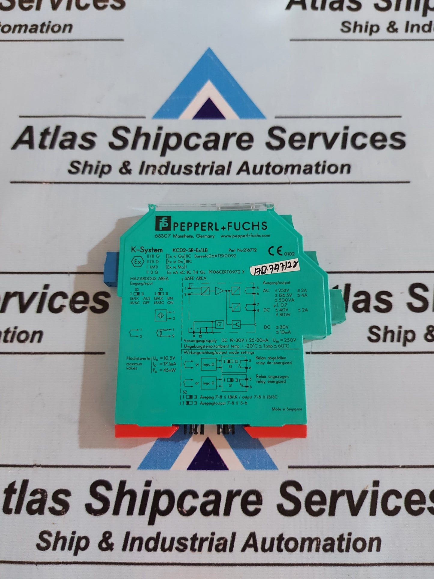 PEPPERL + FUCHS KCD2-SR-Ex1.LB SWITCH AMPLIFIER