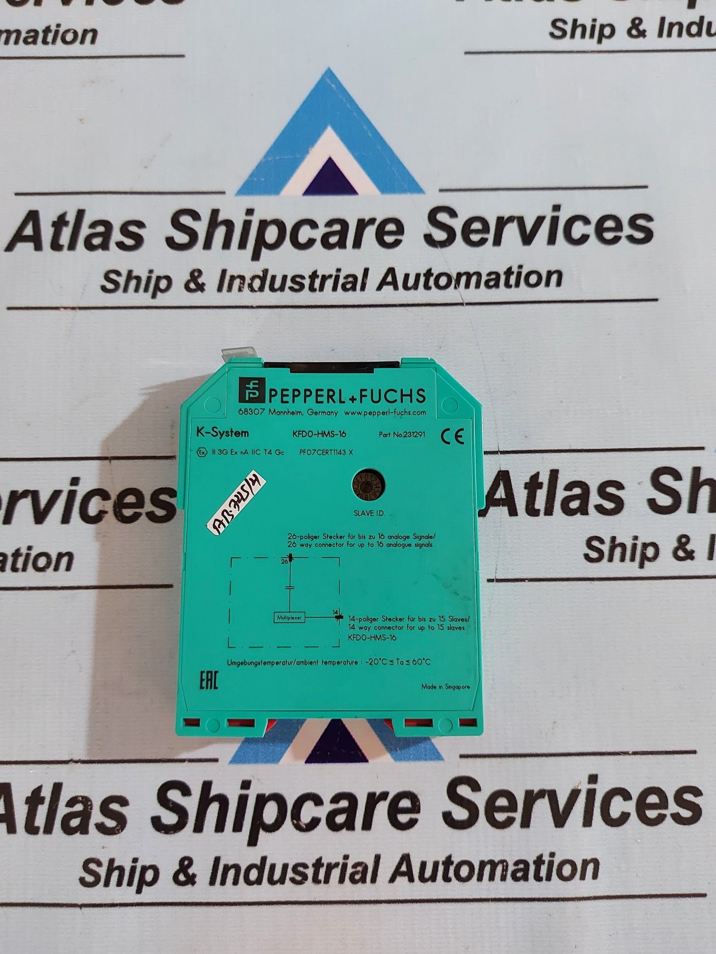 PEPPERL + FUCHS KFD0-HMS-16 HART MULTIPLEXER SLAVE