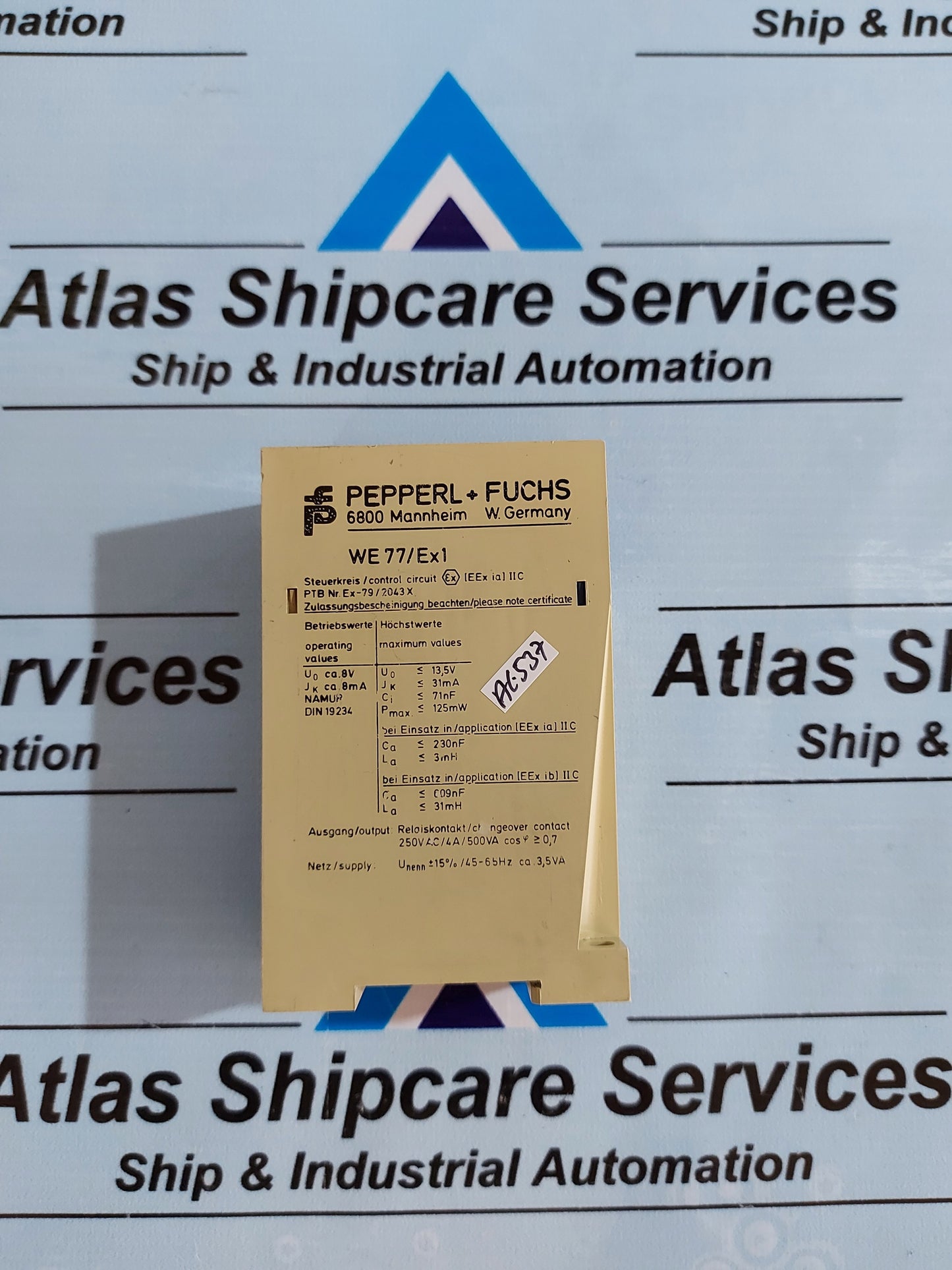 PEPPERL + FUCHS WE 77/Ex1 SWITCH AMPLIFIER