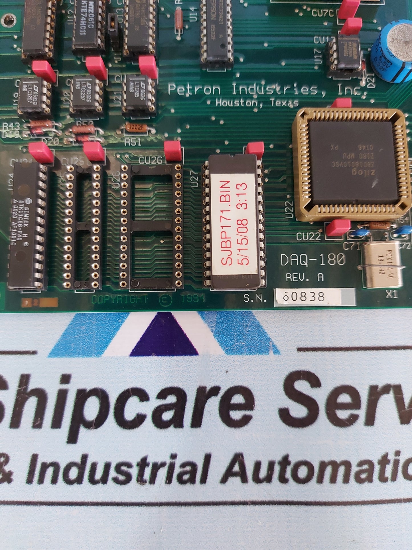 PETRON INDISTRIES DAQ-180 REV.A PCB CARD
