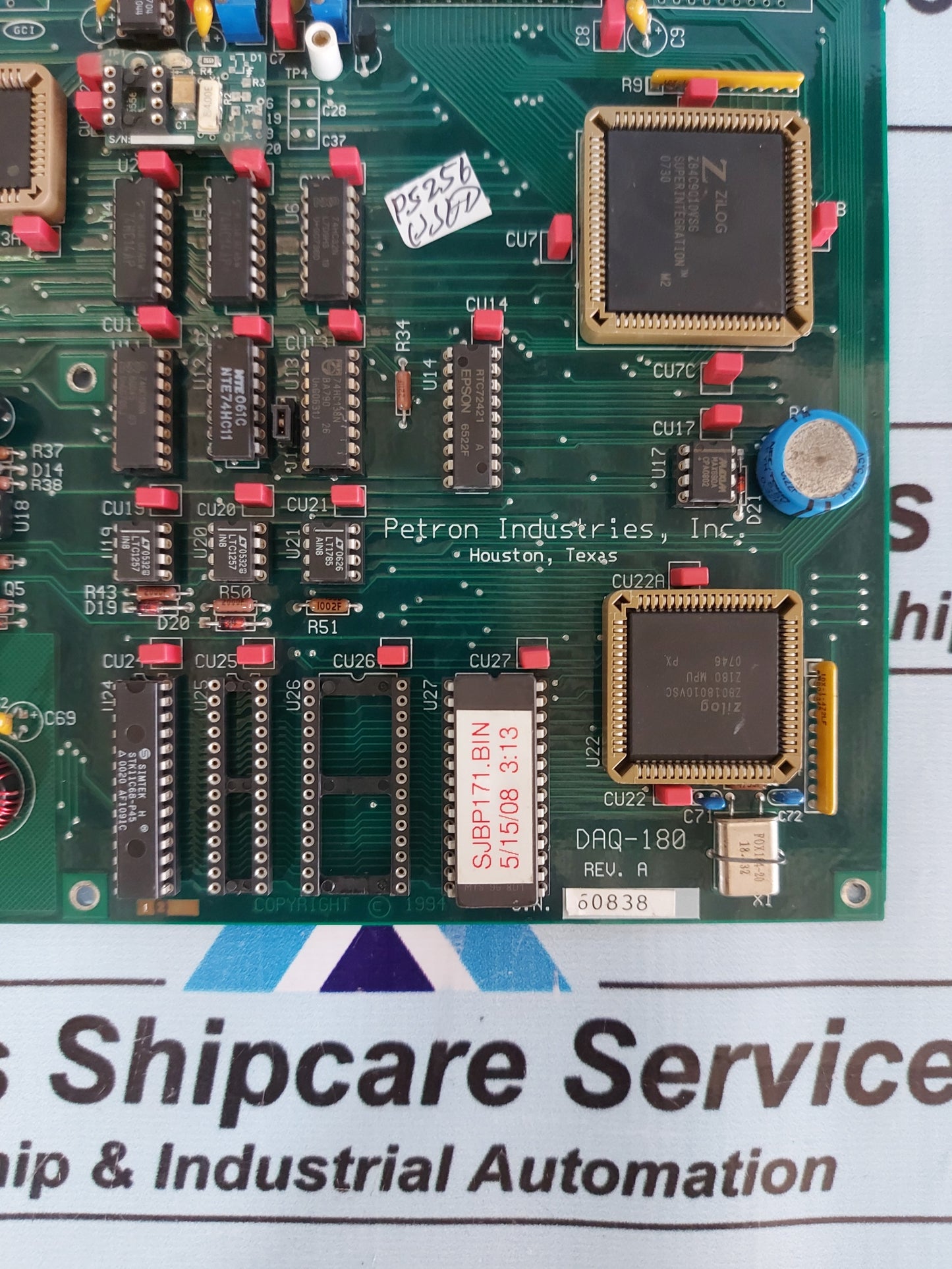 PETRON INDISTRIES DAQ-180 REV.A PCB CARD