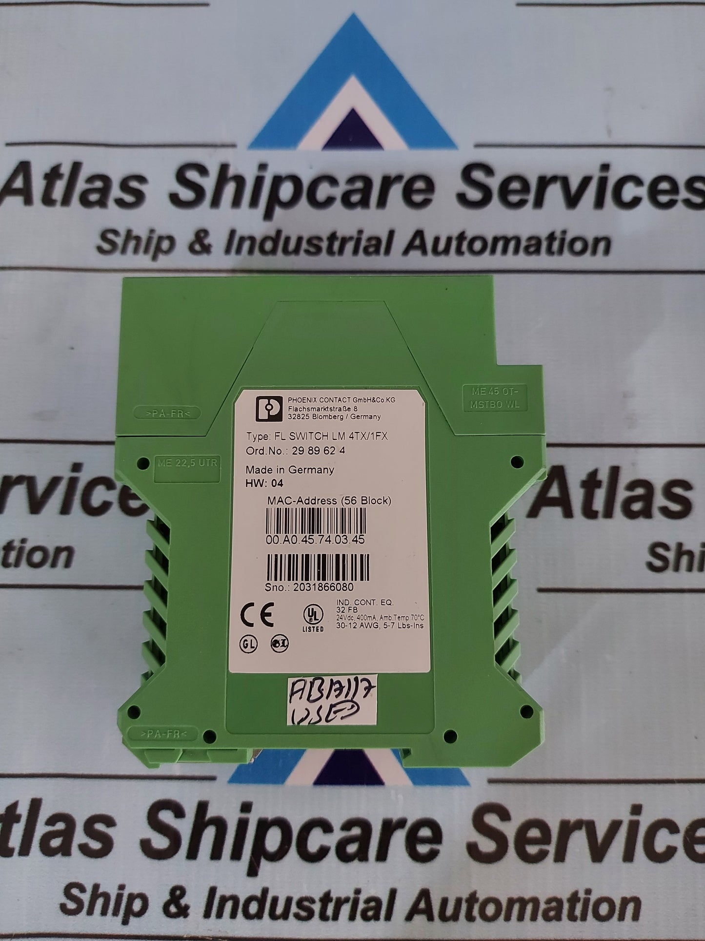 PHOENIX CONTACT FL SWITCH LM 4TX/1FX 2989624 INDUSTRIAL ETHERNET SWITCH