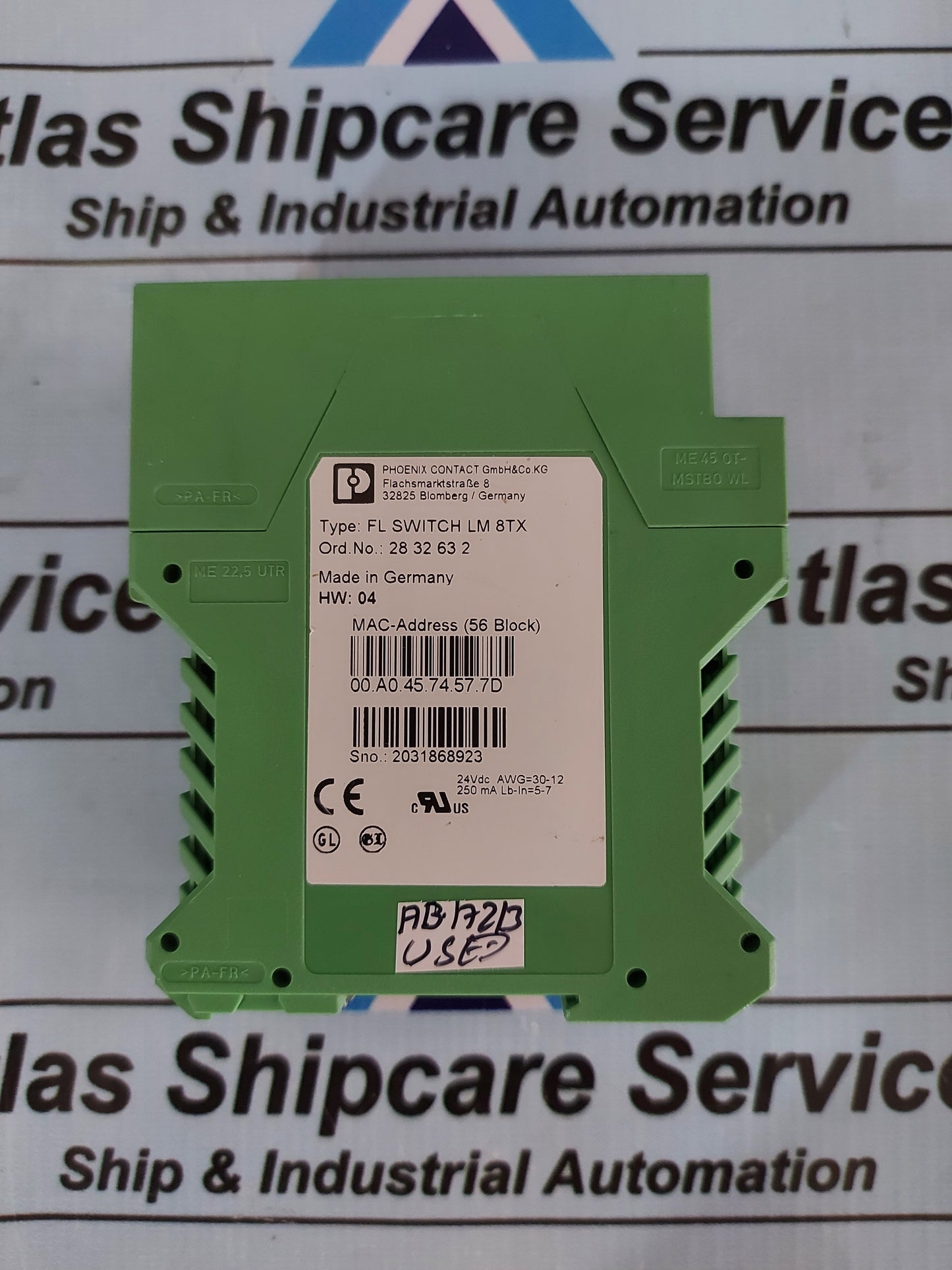 PHOENIX CONTACT FL SWITCH LM 8TX 2832632 INDUSTRIAL ETHERNET SWITCH