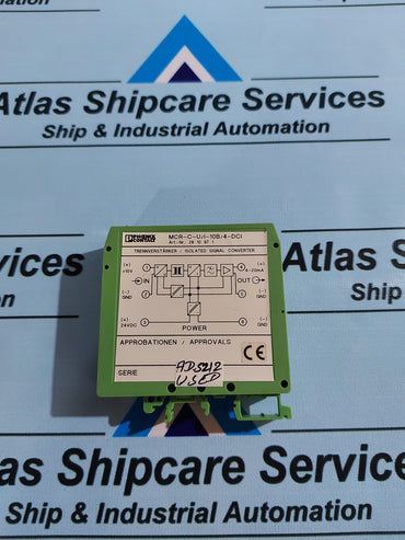 PHOENIX CONTACT MCR-C-U/I-10B/4-DCI ISOLATED SIGNAL CONVERTER 2810971