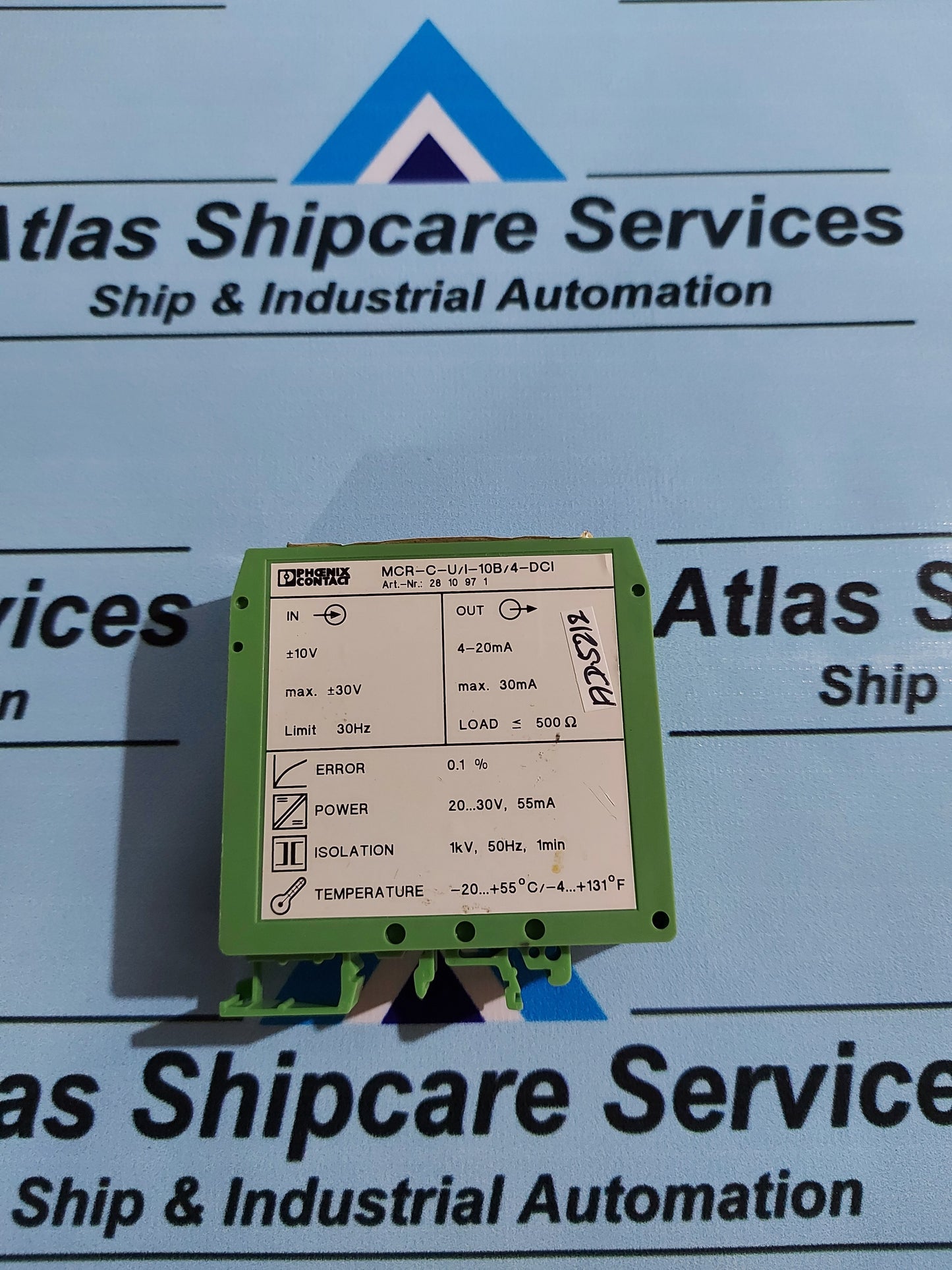 PHOENIX CONTACT MCR-C-U/I-10B/4-DCI ISOLATED SIGNAL CONVERTER 2810971
