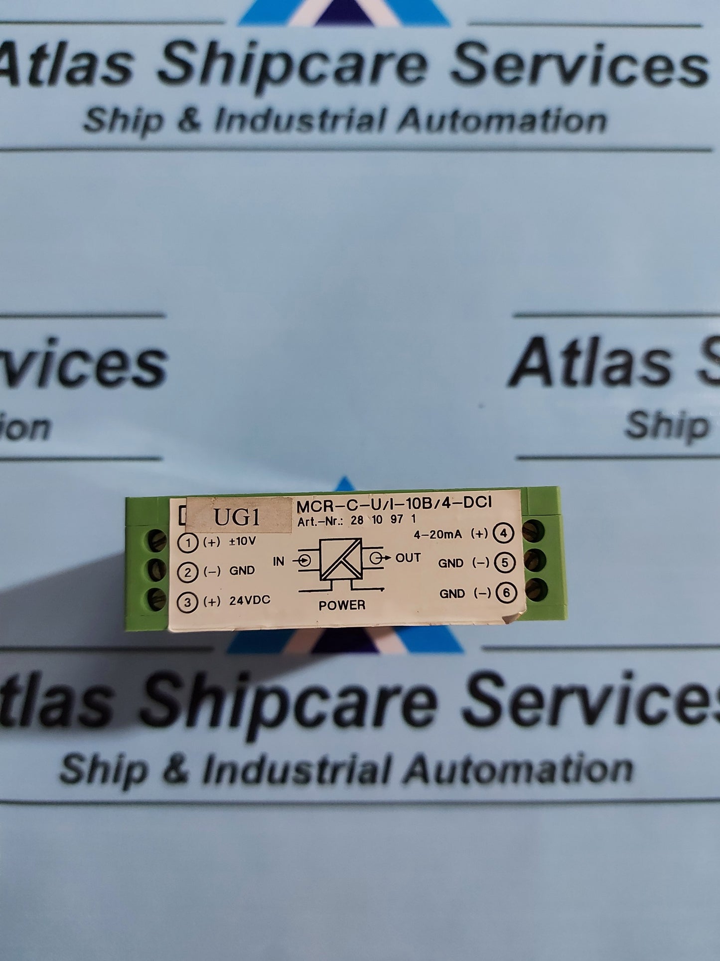 PHOENIX CONTACT MCR-C-U/I-10B/4-DCI ISOLATED SIGNAL CONVERTER 2810971